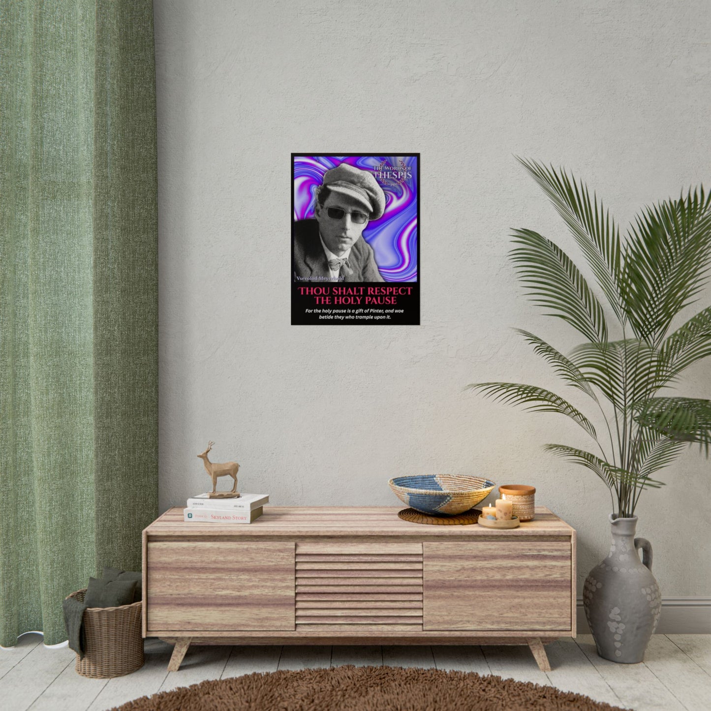 Actor Commandments Print - "Thou Shalt Respect The Holy Pause" - Funny Theatre Wall Art, Gifts for Actors, Drama Teachers