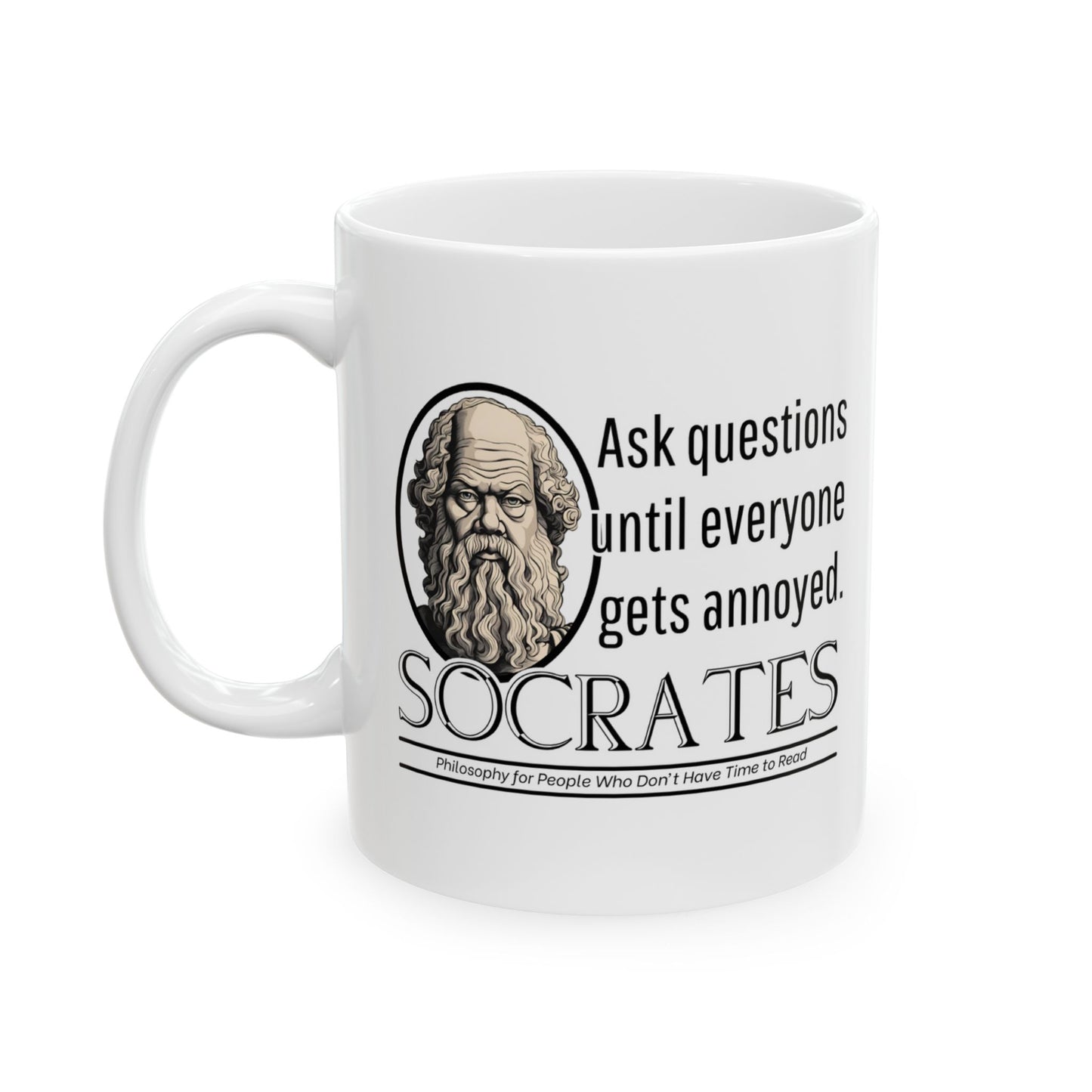 Socrates mug, Socrates Philosophy, Philosophy Lover Gift, Greek Philosophy Mug, Philosophy Student, Classics, The Republic