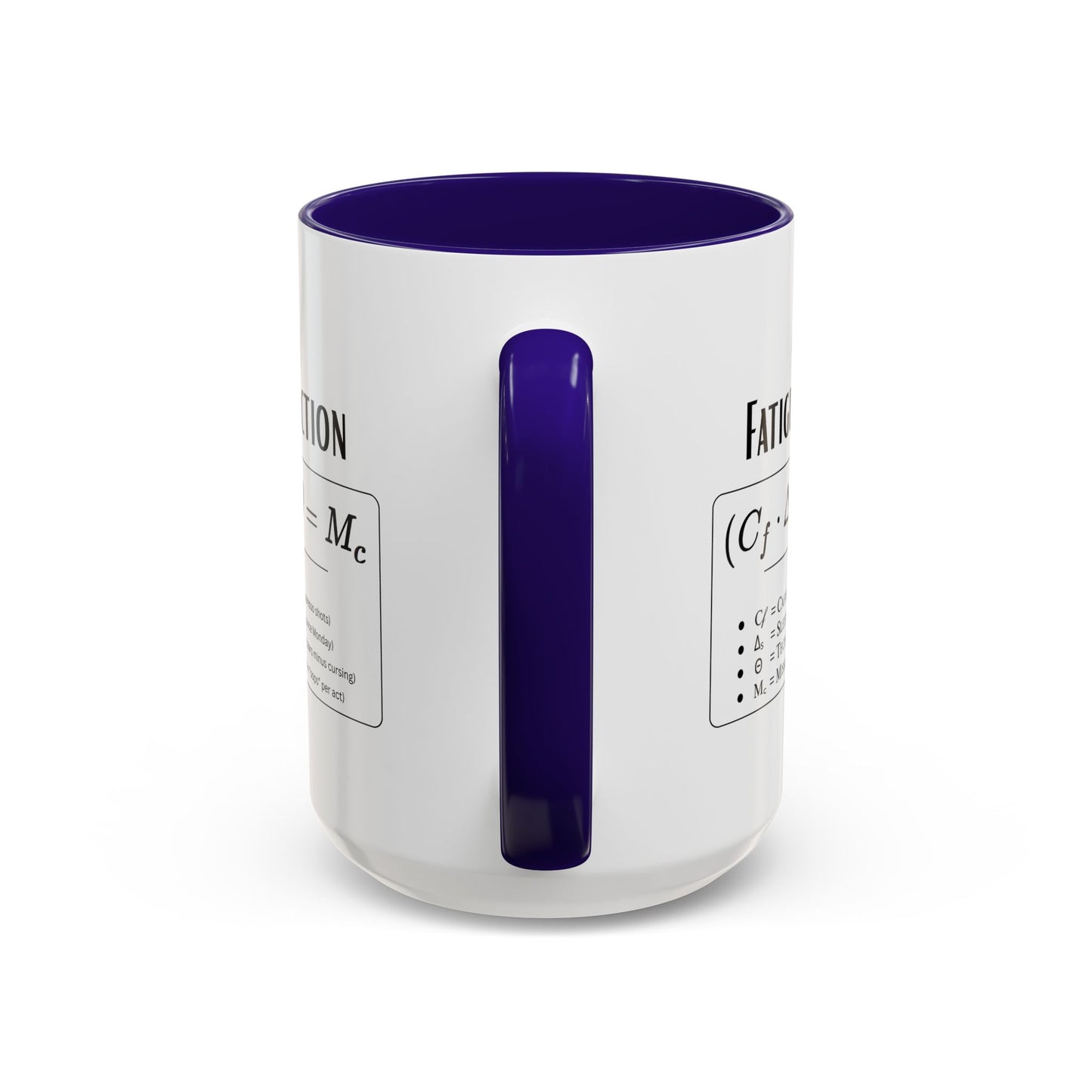 Theatre Math - Tech Week Fatigue Function Mug - Funny Theater Science Coffee Cup | Director Mug, Drama Teacher Humor (11oz & 15oz)