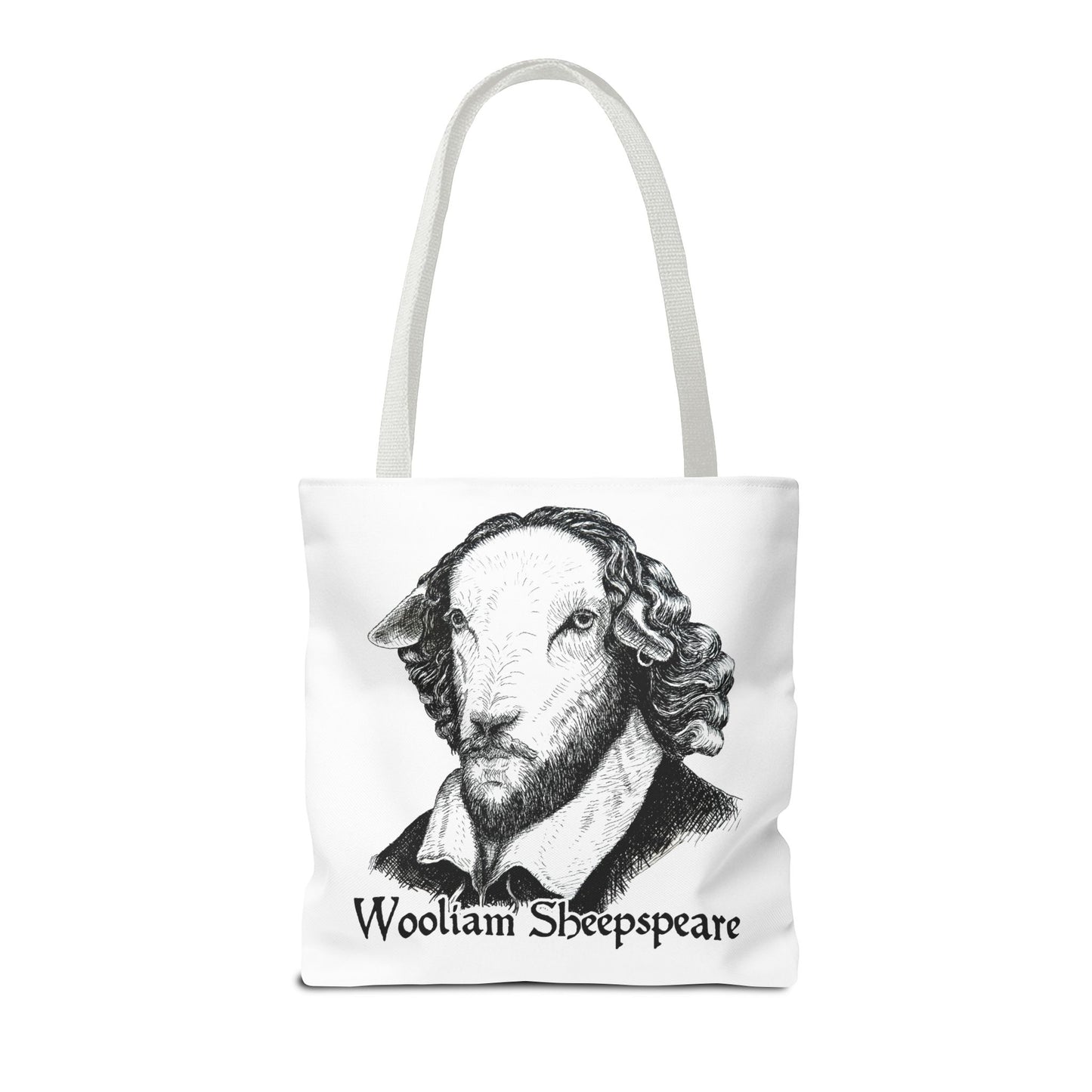 Shakespeare Sheep Tote Bag, Wooliam Sheepspeare, Baaard of Avon, Fun Functional Carryall, Literary Gift, Book Lover Bag