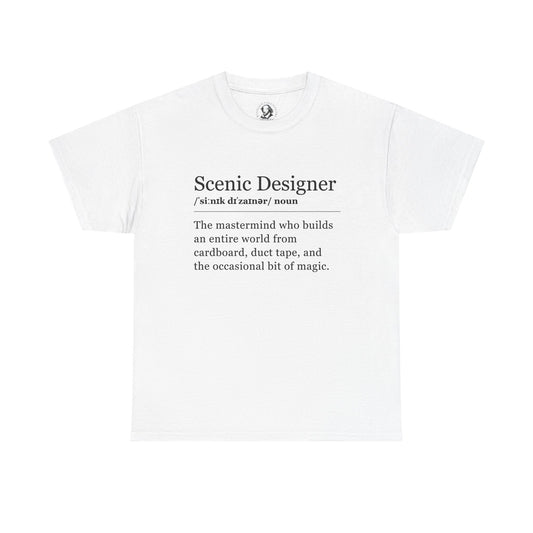 Theater Definitions: Scene Designer, Unisex Tee, Performing Arts Shirt, Theater Lover Gift, Drama Teacher Tee, Designer Gift
