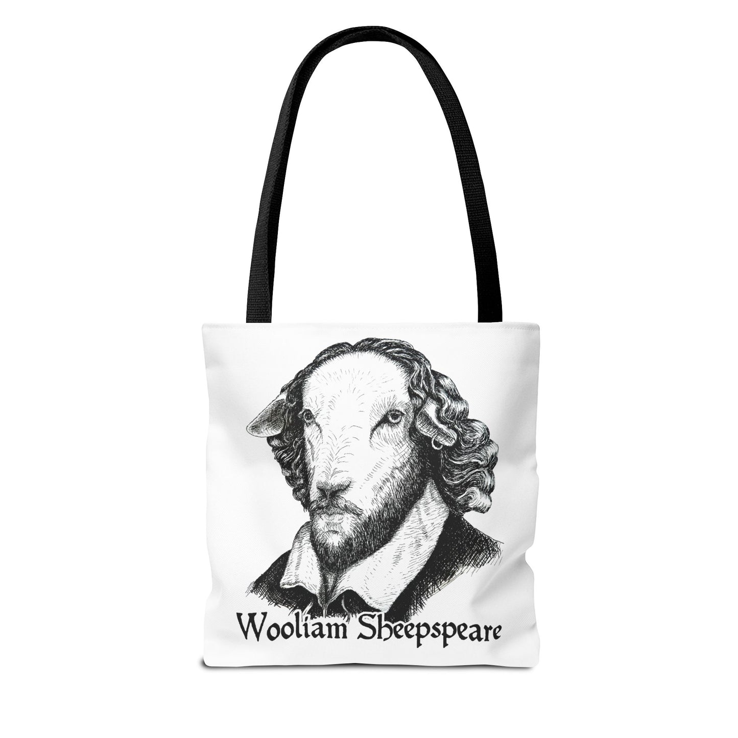 Shakespeare Sheep Tote Bag, Wooliam Sheepspeare, Baaard of Avon, Fun Functional Carryall, Literary Gift, Book Lover Bag