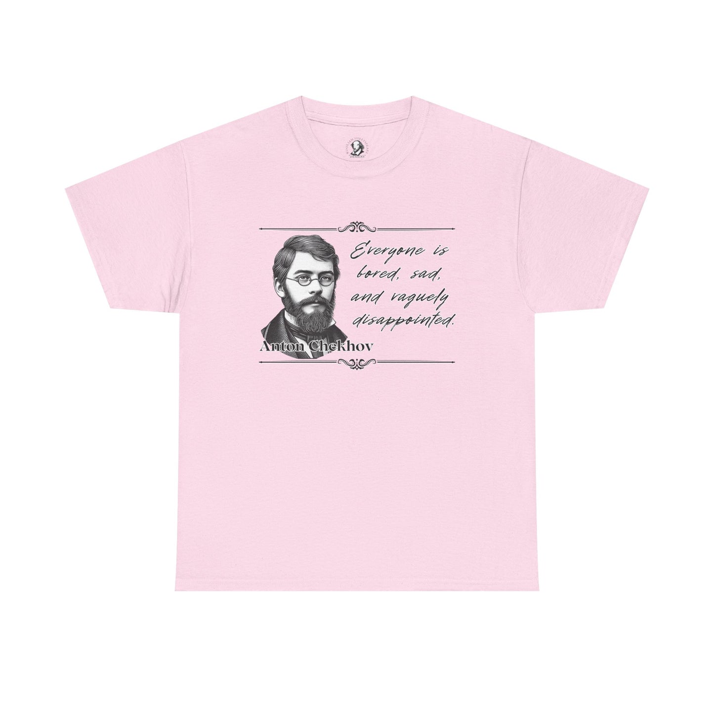 Anton Chekhov: Hot Writer/Cool Tee Shirt, 100% Cotton