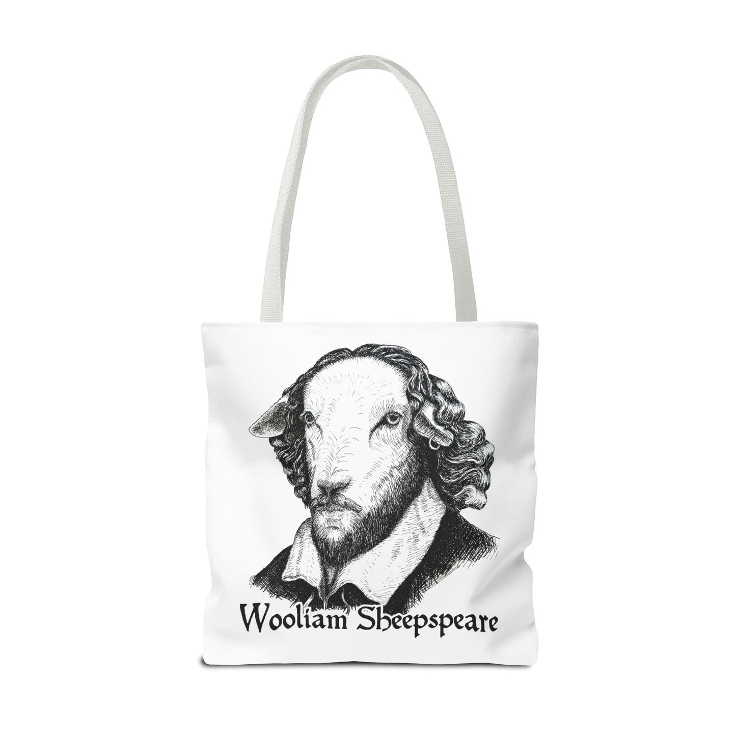 Shakespeare Sheep Tote Bag, Wooliam Sheepspeare, Baaard of Avon, Fun Functional Carryall, Literary Gift, Book Lover Bag