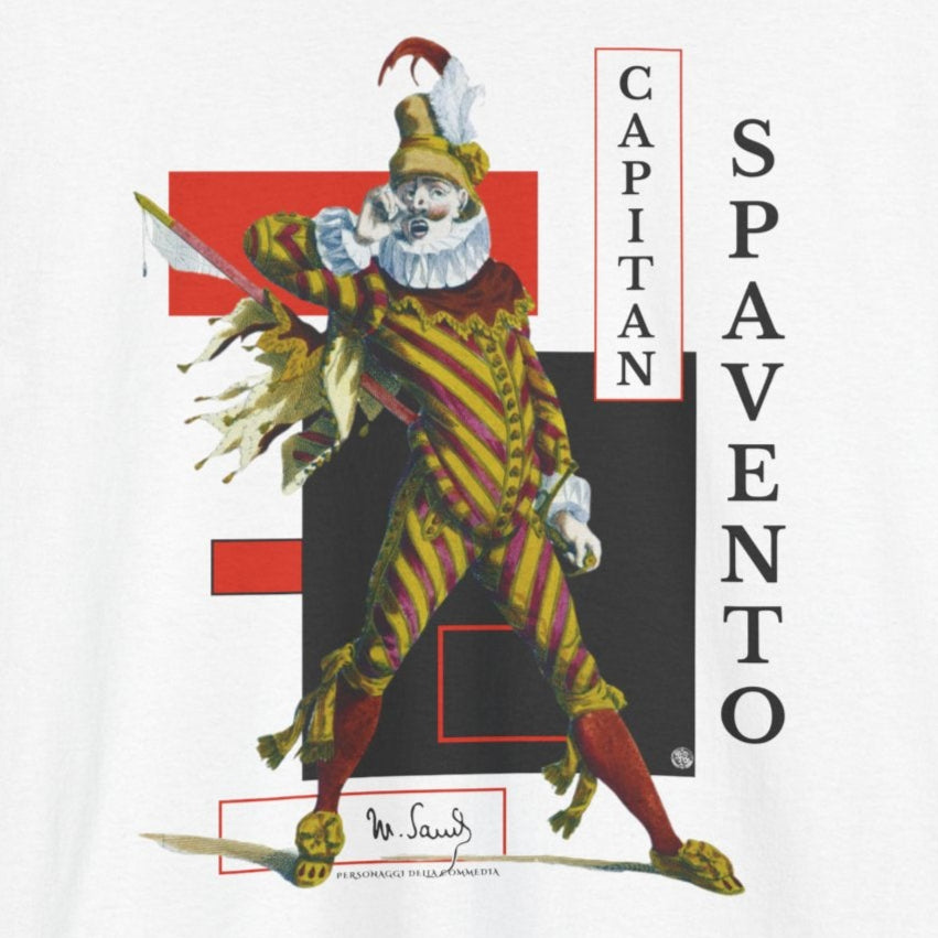 Capitan Spavento T-Shirt - Commedia dell'Arte Theater Tee - Maurice Sand Costume Shirt