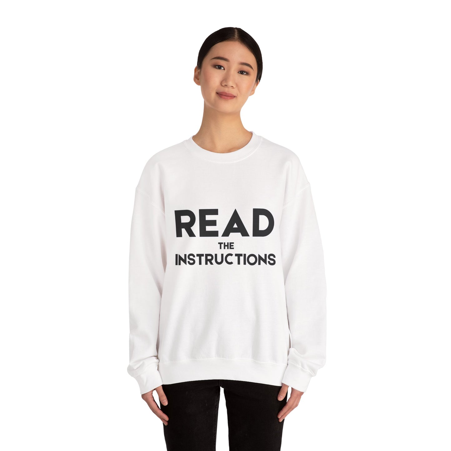 Funny Teacher Gift - Read The Instructions - Teachers' Whispered Words Sweatshirt, Funny Educator Gift, School Staff Apparel