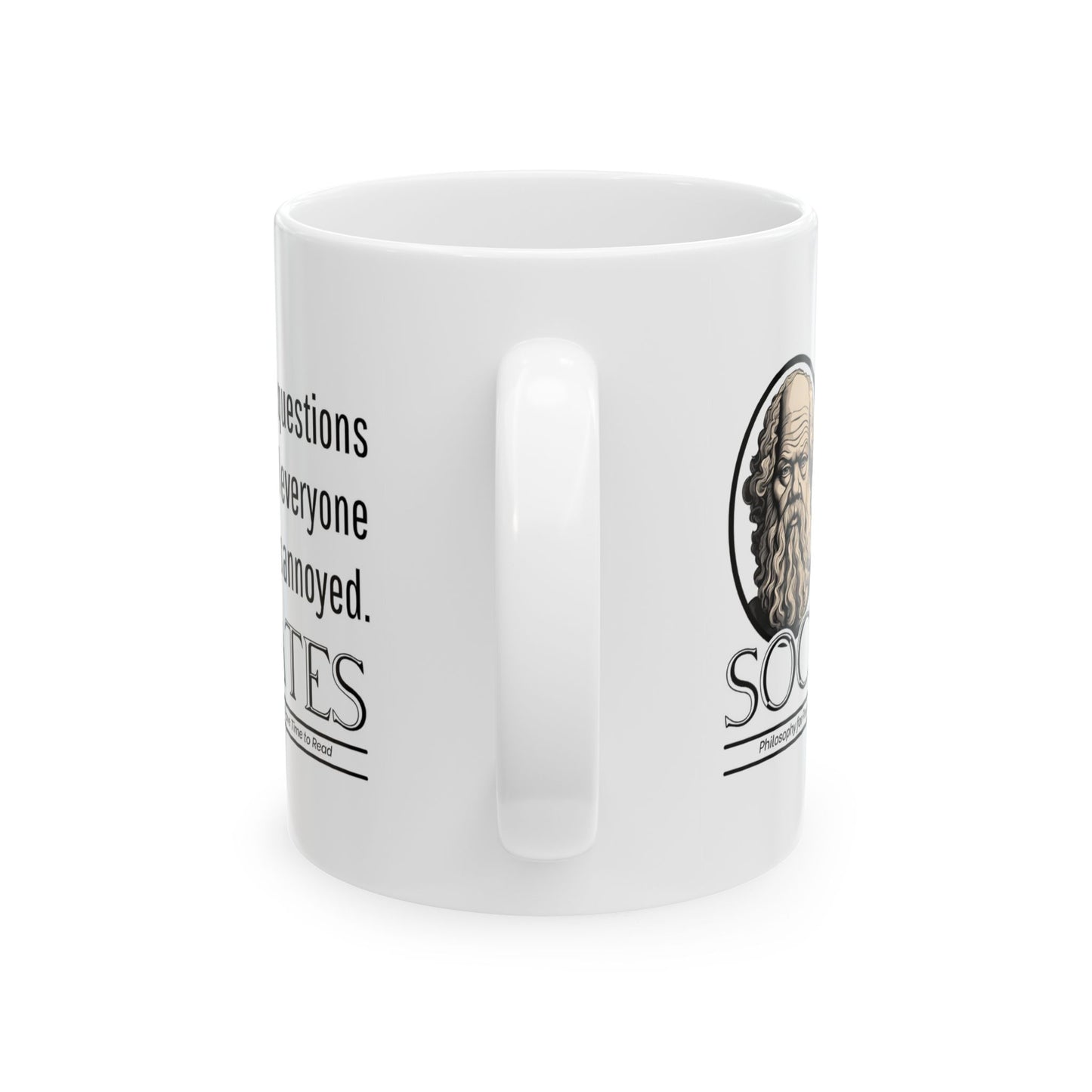Socrates mug, Socrates Philosophy, Philosophy Lover Gift, Greek Philosophy Mug, Philosophy Student, Classics, The Republic