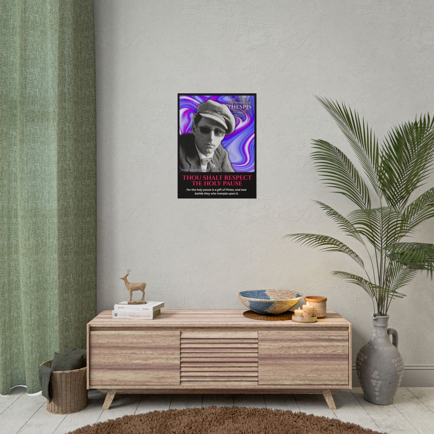 Actor Commandments Print - "Thou Shalt Respect The Holy Pause" - Funny Theatre Wall Art, Gifts for Actors, Drama Teachers