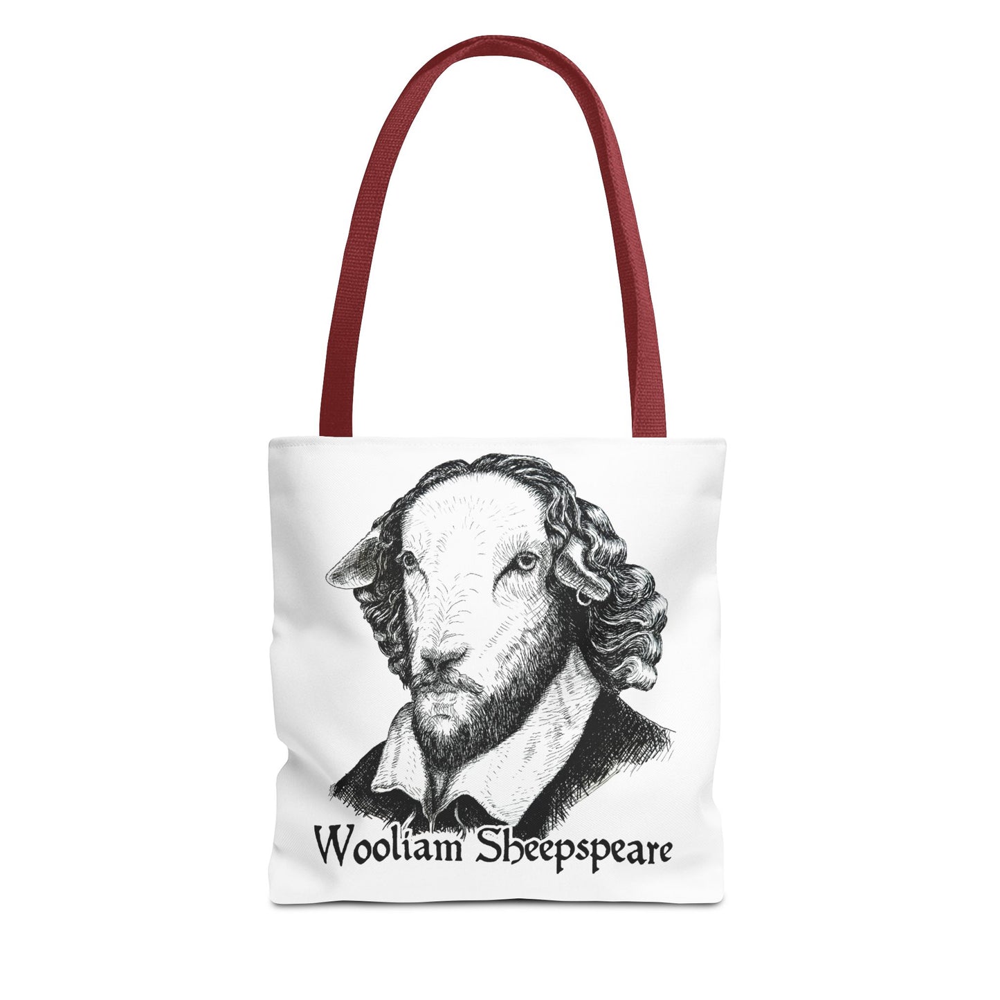 Shakespeare Sheep Tote Bag, Wooliam Sheepspeare, Baaard of Avon, Fun Functional Carryall, Literary Gift, Book Lover Bag