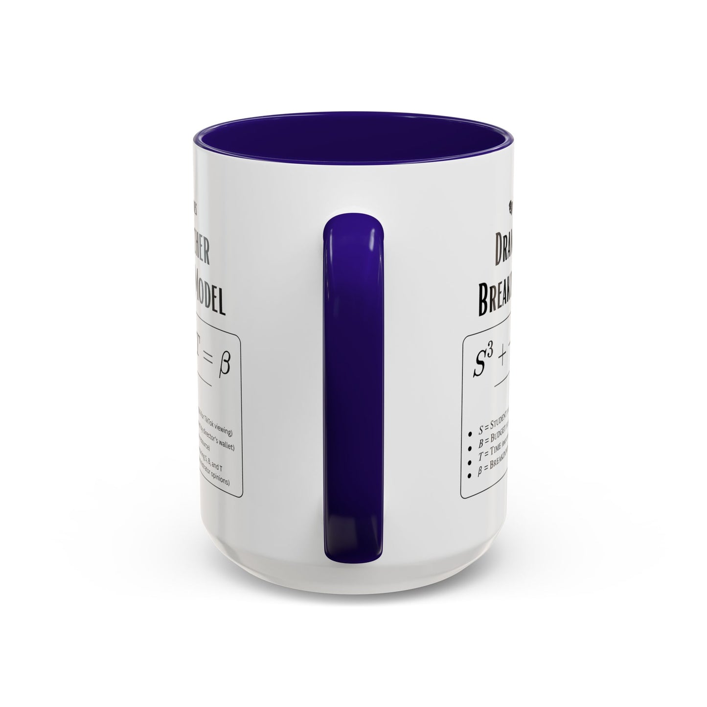 Theatre Math - Drama Teacher Breakdown Formula Mug - Funny Theater Science Joke Coffee Cup for Directors & Educators (11oz / 15oz)