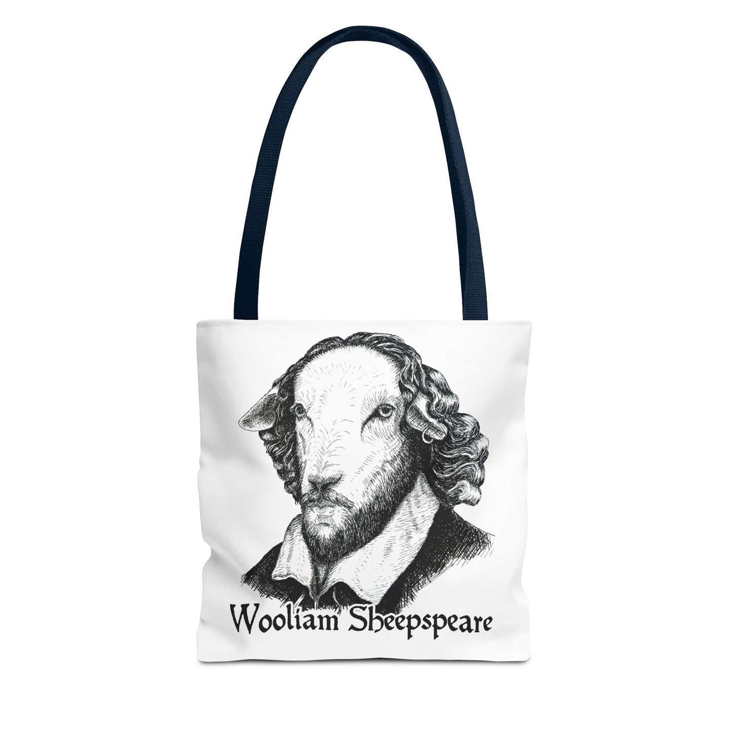 Shakespeare Sheep Tote Bag, Wooliam Sheepspeare, Baaard of Avon, Fun Functional Carryall, Literary Gift, Book Lover Bag