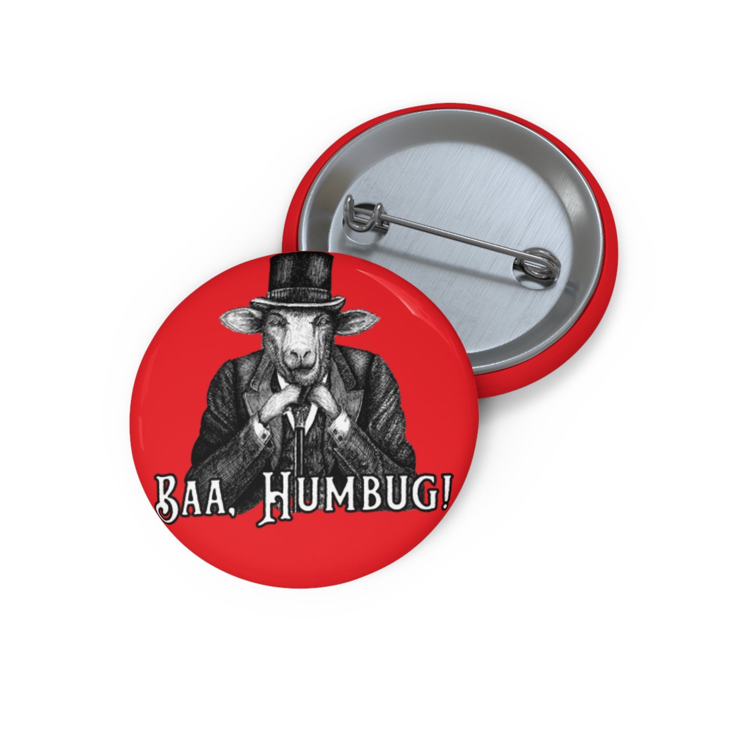 Baa, Humbug! An Ebeneezer Scrooge Custom Pin for the grinches in you life