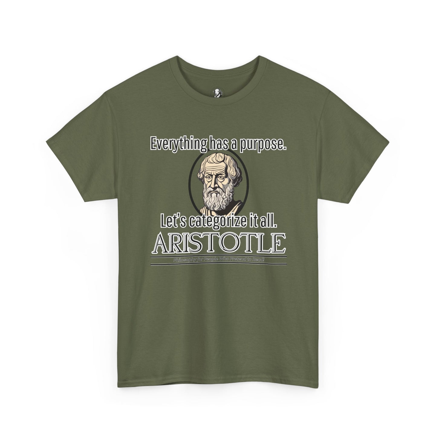 Aristotle Humor Tee - Teleology & Categorization Parody - Ancient Greek Philosophy for Nerdy Tidy People