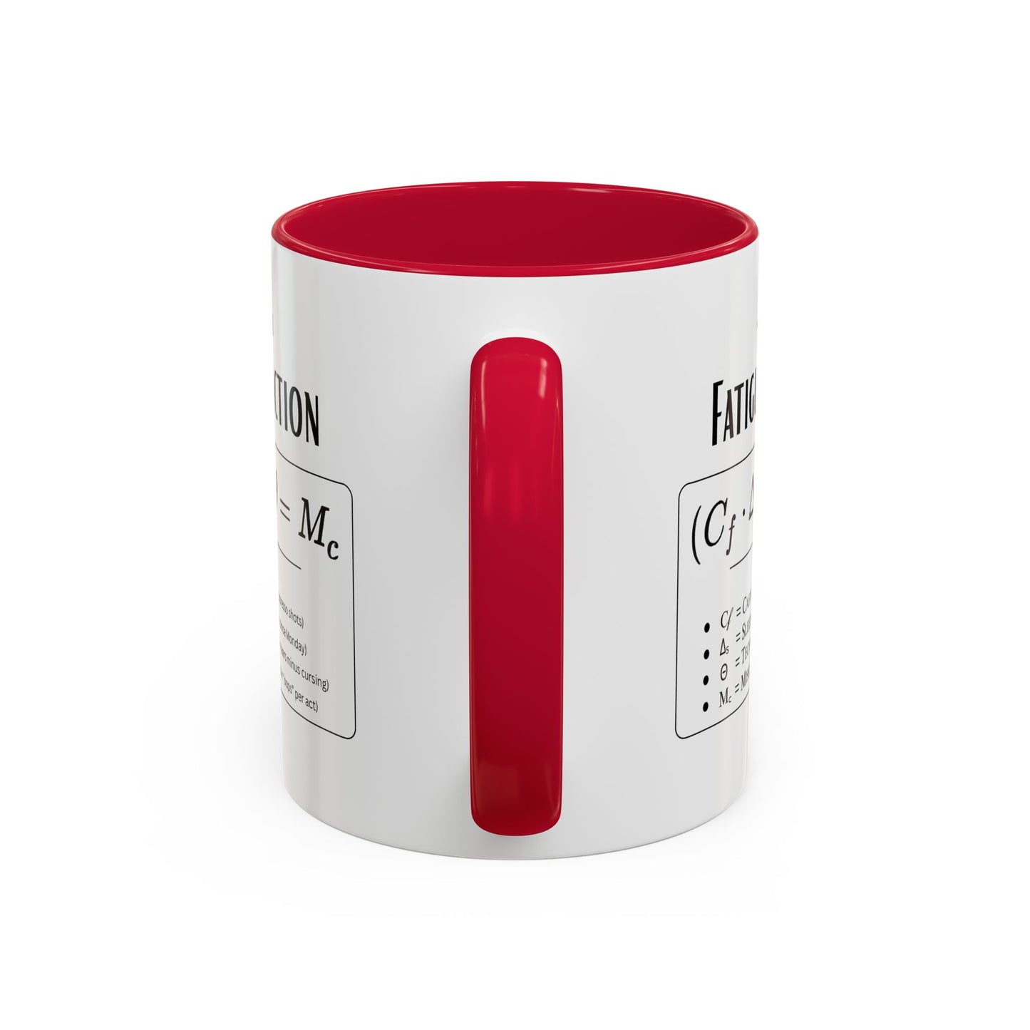 Theatre Math - Tech Week Fatigue Function Mug - Funny Theater Science Coffee Cup | Director Mug, Drama Teacher Humor (11oz & 15oz)