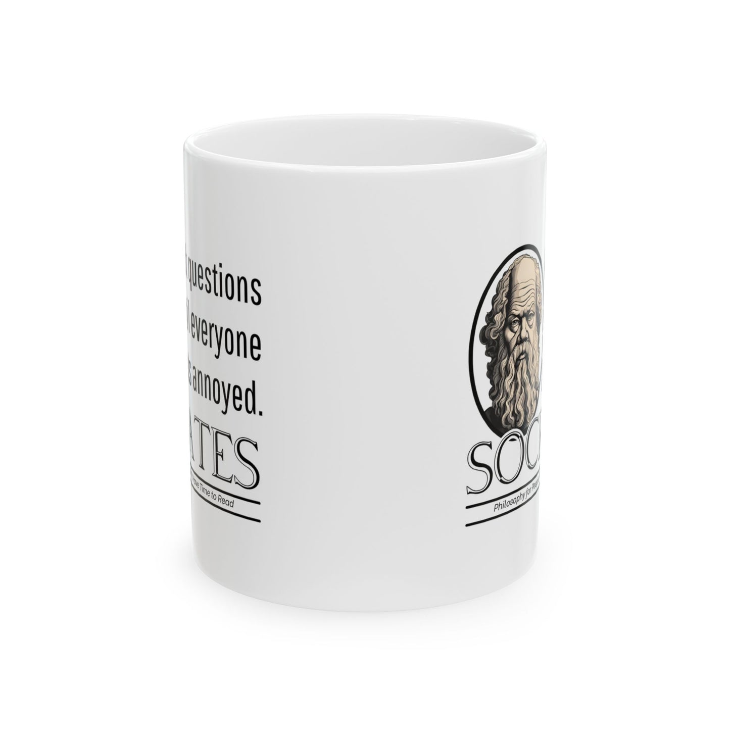 Socrates mug, Socrates Philosophy, Philosophy Lover Gift, Greek Philosophy Mug, Philosophy Student, Classics, The Republic