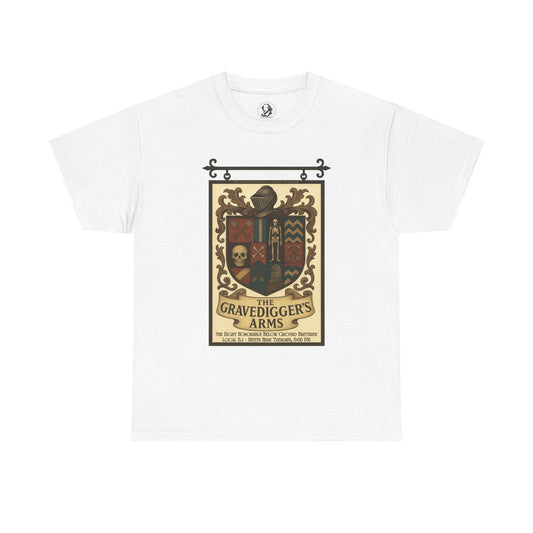 Shakespeare Gift - The Gravediggers Arms Pub Sign Shirt - Funny Shakespeare T-Shirt, Hamlet Gift, Literary Humor Tee for Theatre Nerds