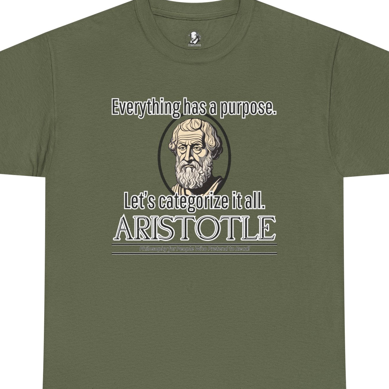 Aristotle Humor Tee - Teleology & Categorization Parody - Ancient Greek Philosophy for Nerdy Tidy People