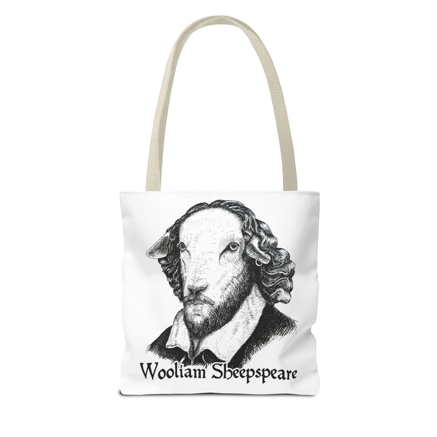 Shakespeare Sheep Tote Bag, Wooliam Sheepspeare, Baaard of Avon, Fun Functional Carryall, Literary Gift, Book Lover Bag