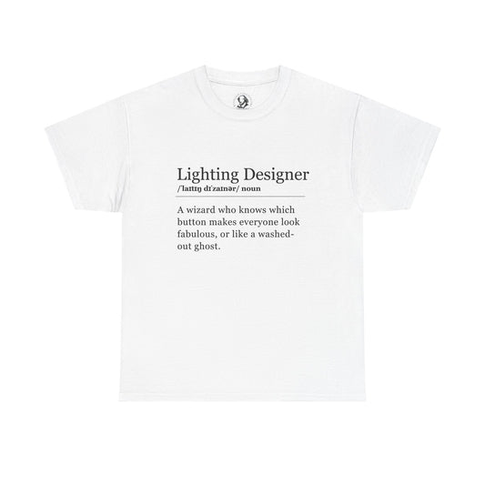 Theater Definitions: Lighting Designer, Unisex Tee, Performing Arts Shirt, Theater Lover Gift, Drama Teacher Tee, Designer Gift
