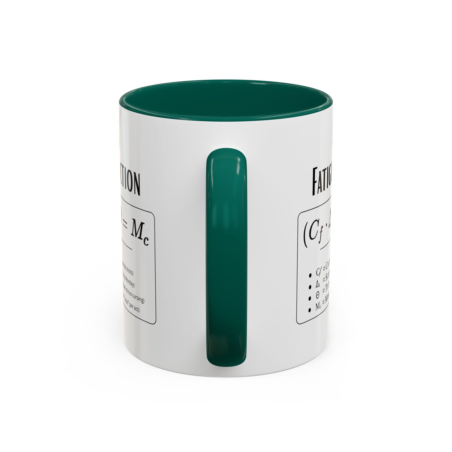 Theatre Math - Tech Week Fatigue Function Mug - Funny Theater Science Coffee Cup | Director Mug, Drama Teacher Humor (11oz & 15oz)