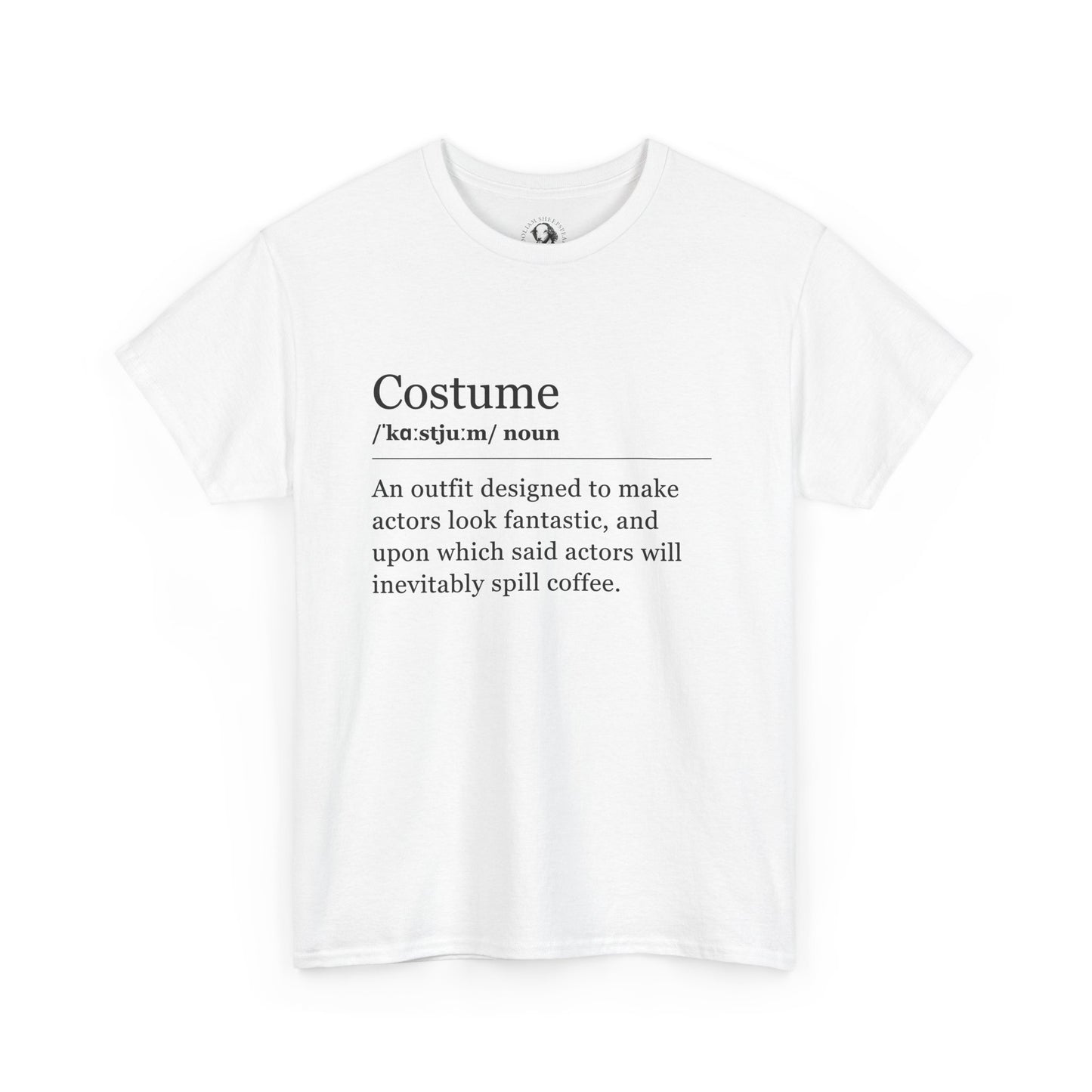 Theater Definitions: Costume, Unisex Tee, Performing Arts Shirt, Theater Lover Gift, Drama Teacher Tee, Actor Gift