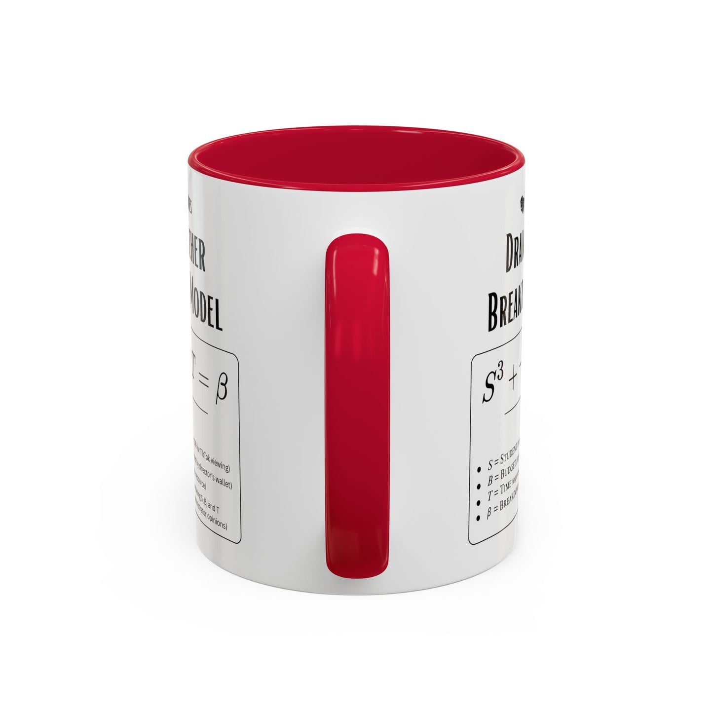 Theatre Math - Drama Teacher Breakdown Formula Mug - Funny Theater Science Joke Coffee Cup for Directors & Educators (11oz / 15oz)