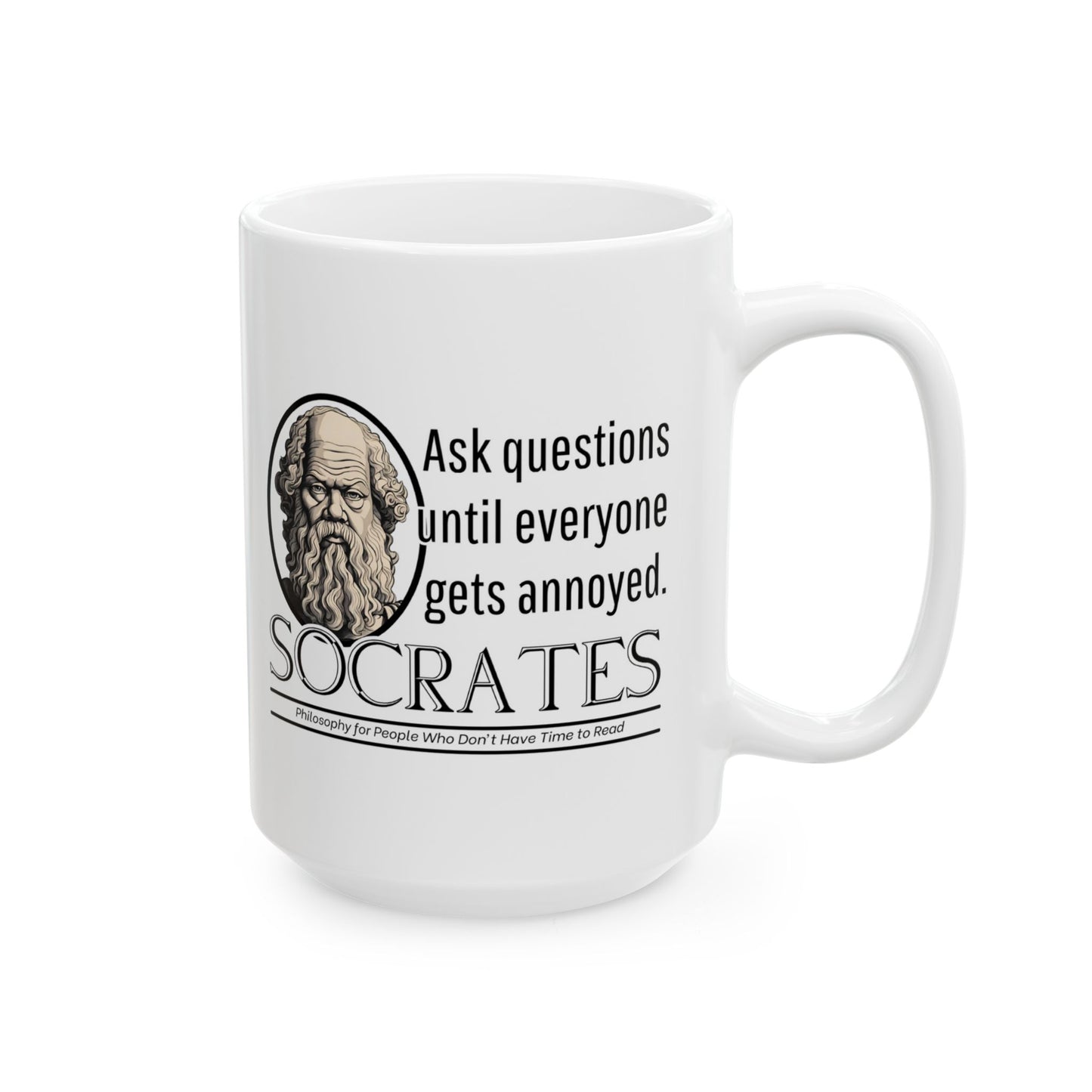 Socrates mug, Socrates Philosophy, Philosophy Lover Gift, Greek Philosophy Mug, Philosophy Student, Classics, The Republic
