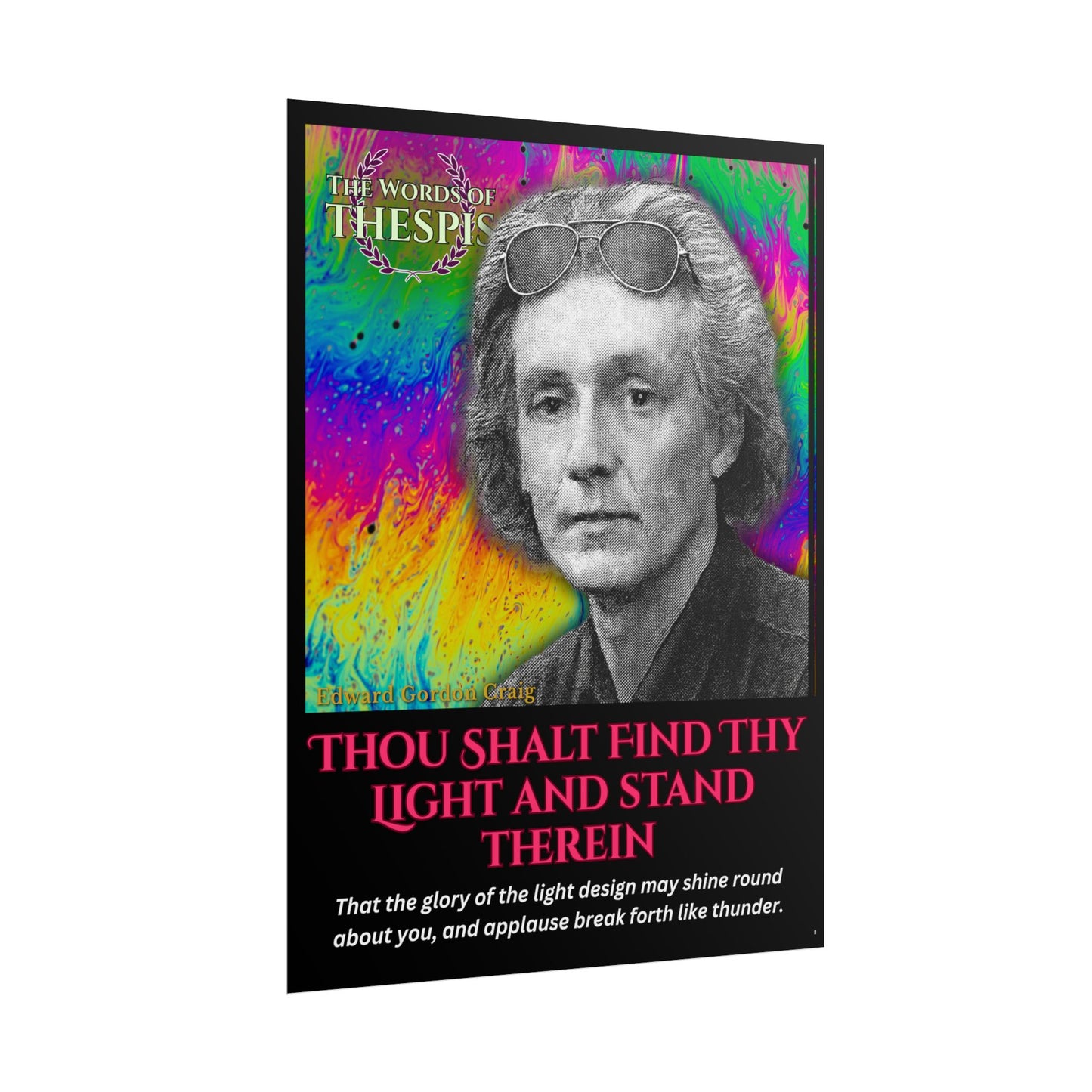Actor Commandments Print - "Thou Shalt Find Thy Light And Stand Therein" - Funny Theatre Wall Art, Gifts for Actors, Drama Teachers