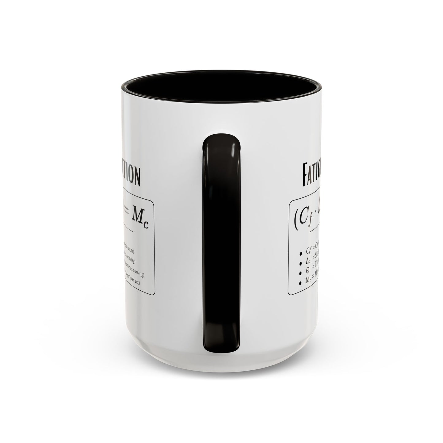 Theatre Math - Tech Week Fatigue Function Mug - Funny Theater Science Coffee Cup | Director Mug, Drama Teacher Humor (11oz & 15oz)