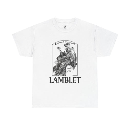 Lamblet, Prince of Denmark - Shakespearean Sheep, 100% Cotton Tee, Funny Tee, Shakespeare Lover Gift, Shakespearean Humor Shirt