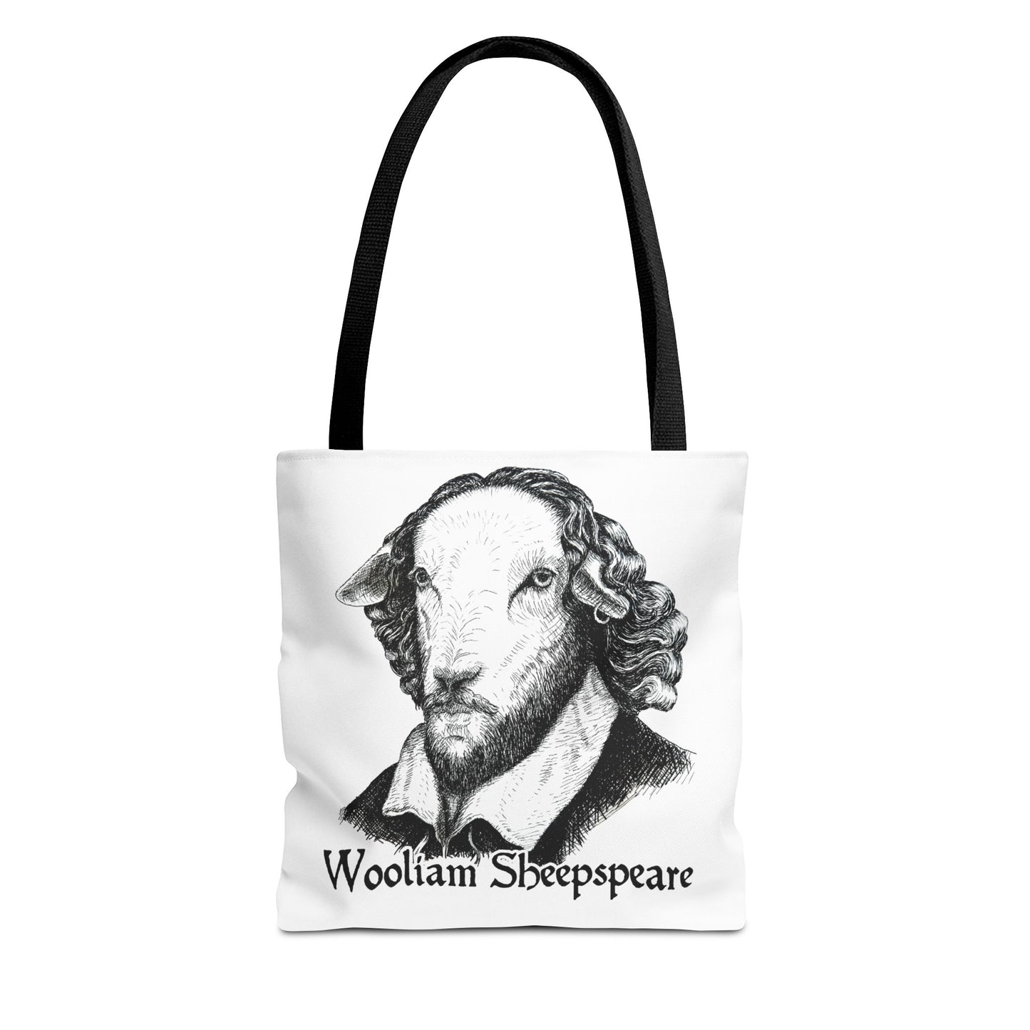 Shakespeare Sheep Tote Bag, Wooliam Sheepspeare, Baaard of Avon, Fun Functional Carryall, Literary Gift, Book Lover Bag
