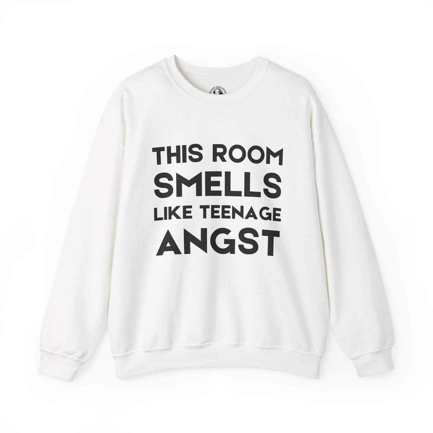 Funny Teacher Gift - This Room Smells Like Teenage Angst - Teacher's Whispered Words Sweatshirt, Funny Educator Gift, School Staff Apparel