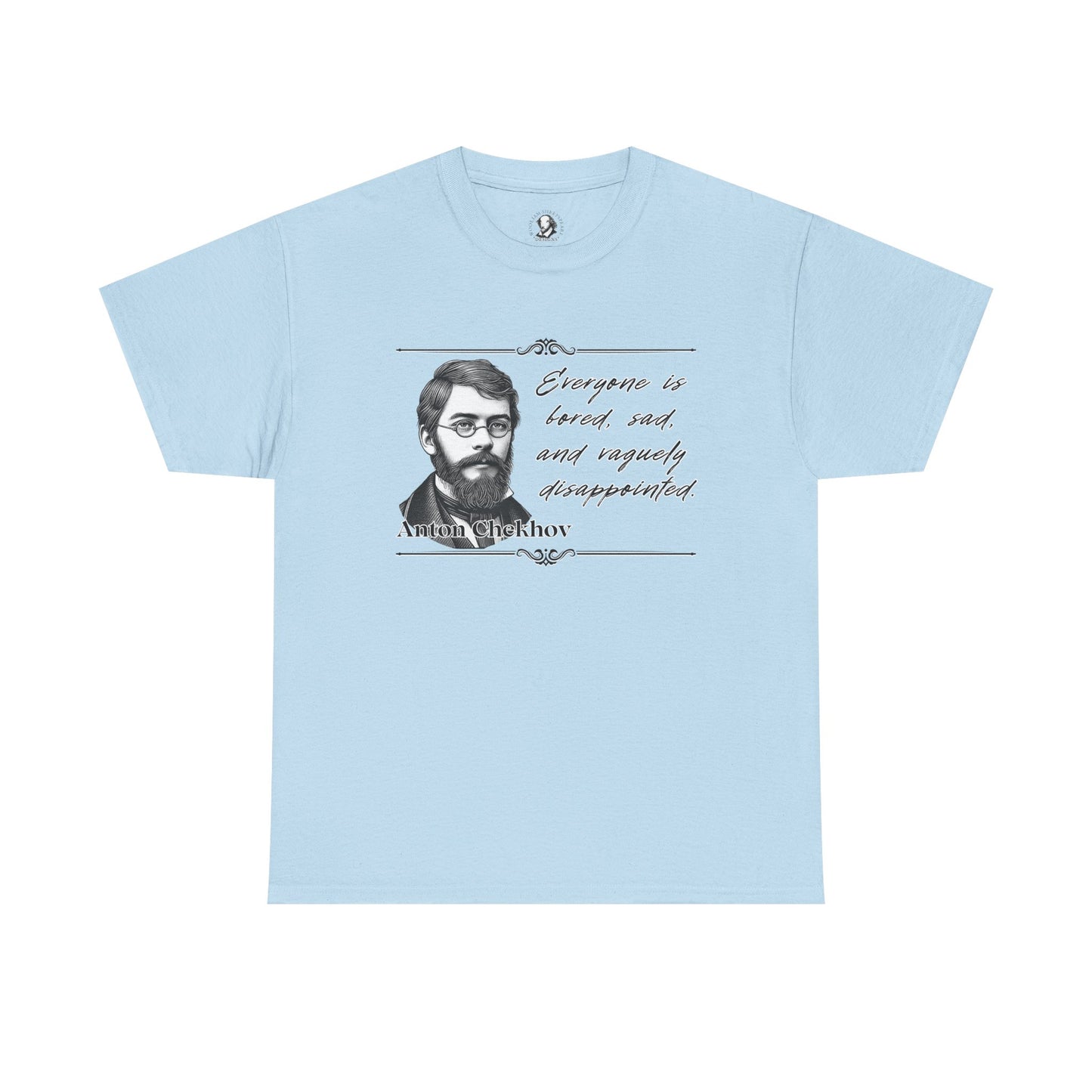 Anton Chekhov: Hot Writer/Cool Tee Shirt, 100% Cotton
