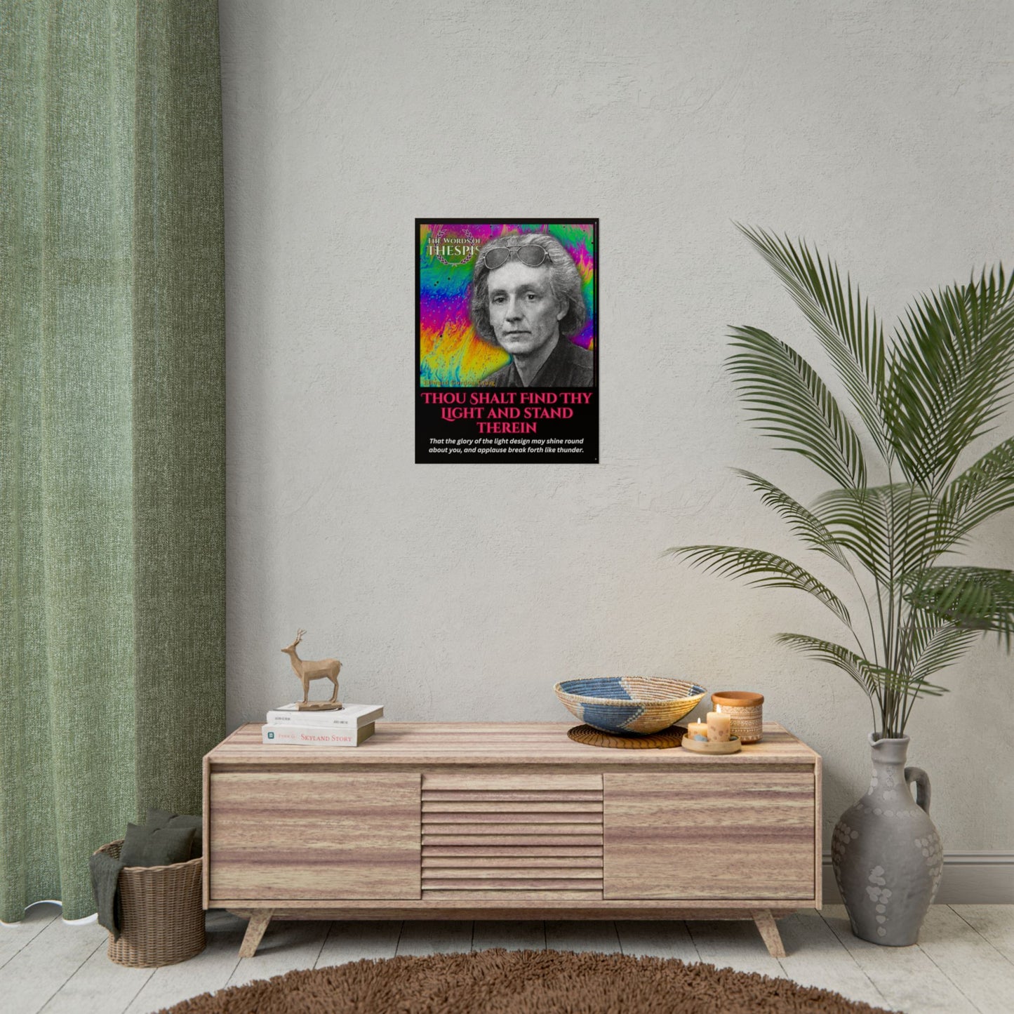 Actor Commandments Print - "Thou Shalt Find Thy Light And Stand Therein" - Funny Theatre Wall Art, Gifts for Actors, Drama Teachers