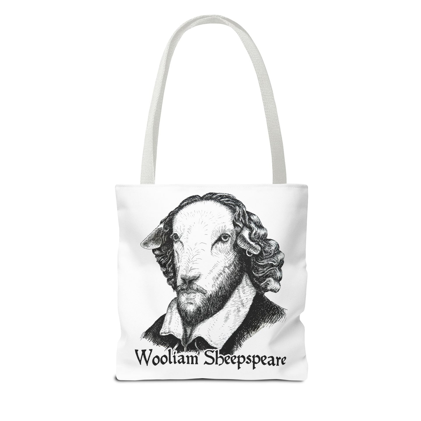 Shakespeare Sheep Tote Bag, Wooliam Sheepspeare, Baaard of Avon, Fun Functional Carryall, Literary Gift, Book Lover Bag