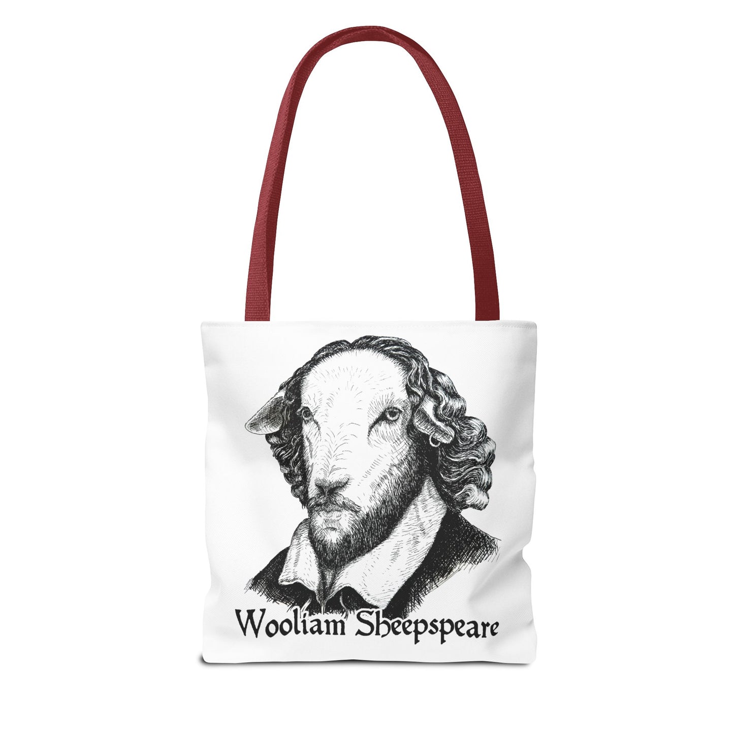 Shakespeare Sheep Tote Bag, Wooliam Sheepspeare, Baaard of Avon, Fun Functional Carryall, Literary Gift, Book Lover Bag