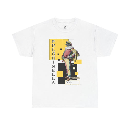 Pulchinella Theater Tee - Classic Commedia dell'Arte Character Shirt - Historical Clown Graphic - Maurice Sand Renaissance Art Tee