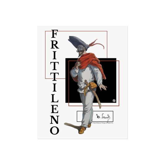 Commedia dell'Arte Character Posters - Frittileno, Maurice Sands illustrations