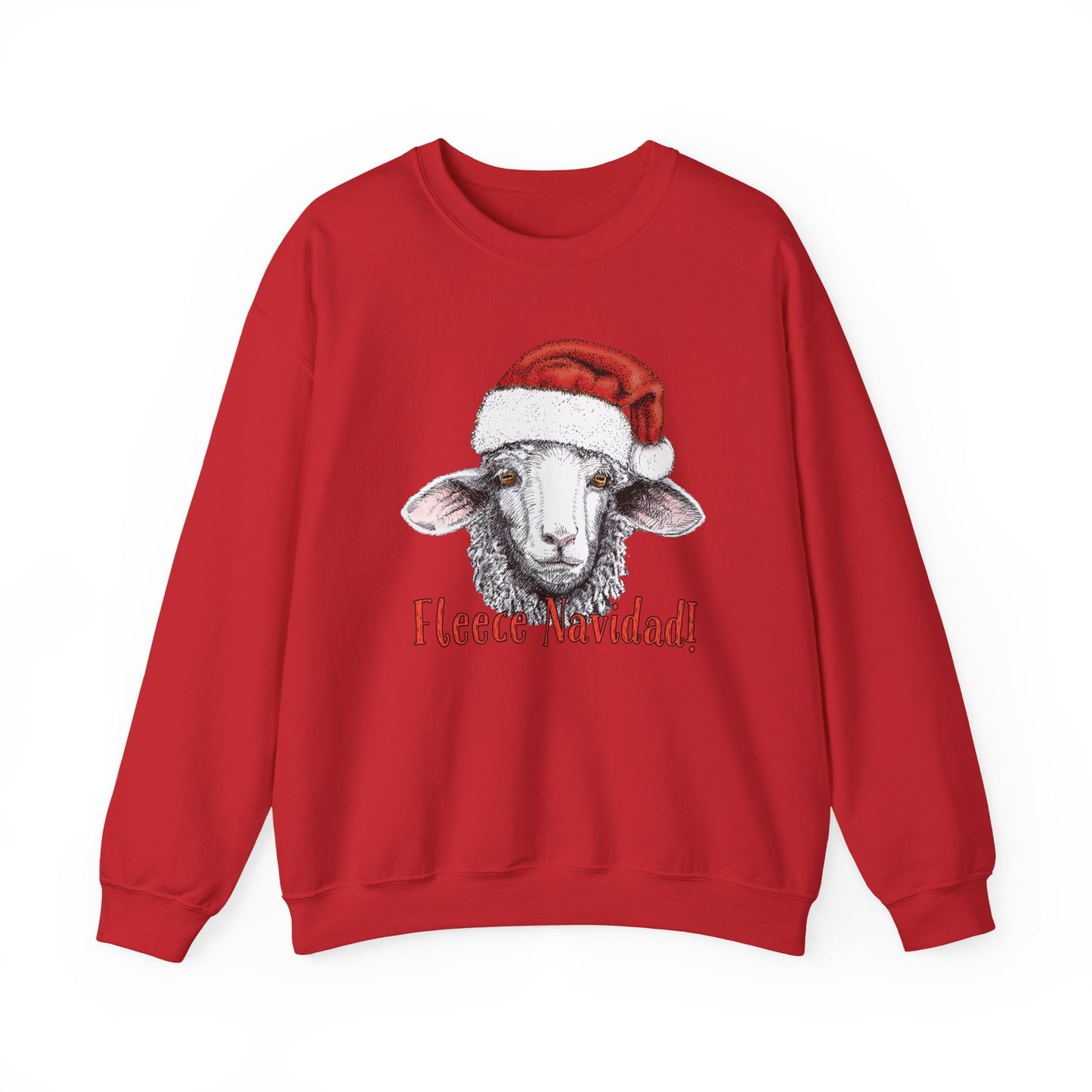 Christmas Sheep Sweatshirt, Funny Fleece Navidad Winter Jumper, Holiday Gift Ideas, Santa Hat Winter Apparel, Sheep Lover Gift, Winter