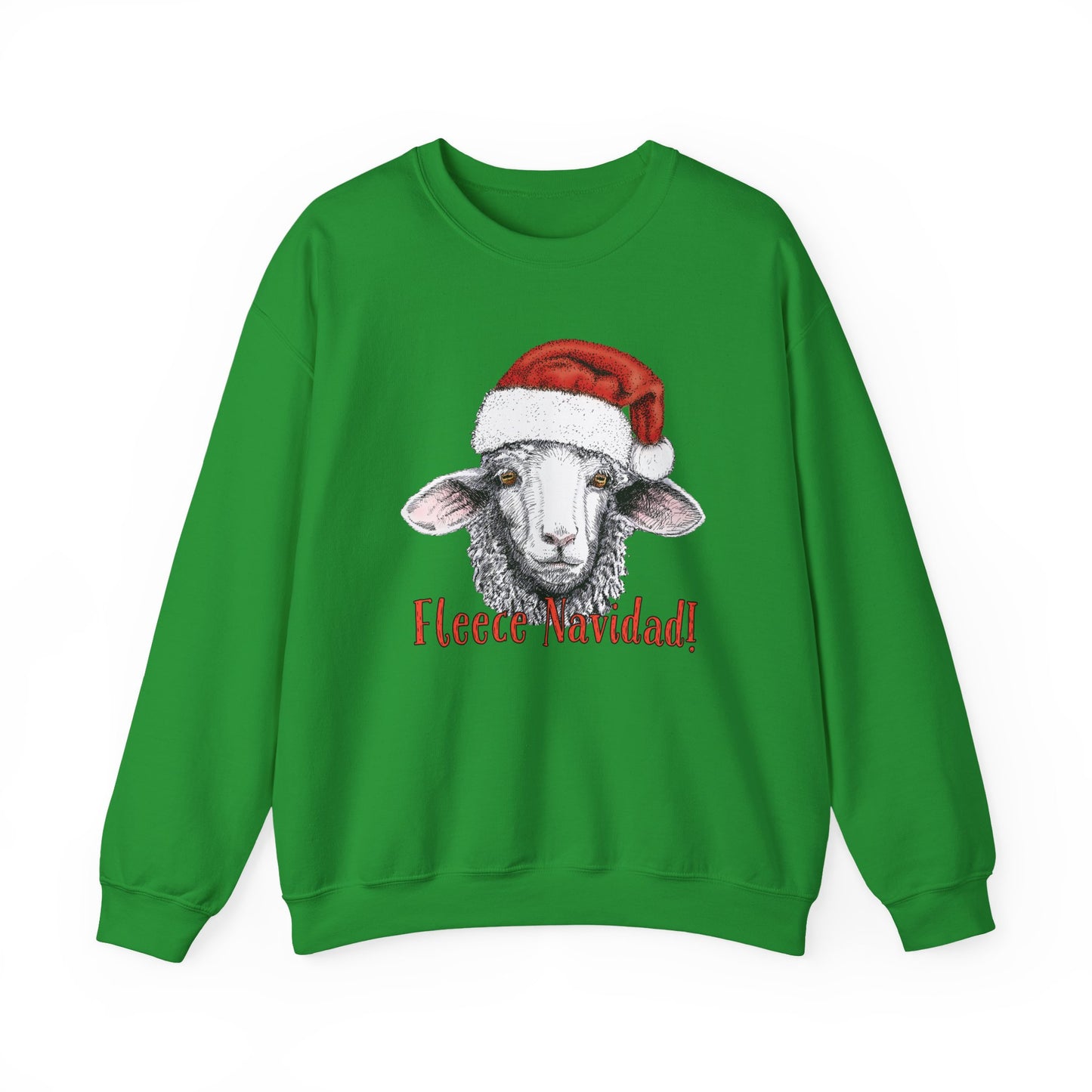 Christmas Sheep Sweatshirt, Funny Fleece Navidad Winter Jumper, Holiday Gift Ideas, Santa Hat Winter Apparel, Sheep Lover Gift, Winter