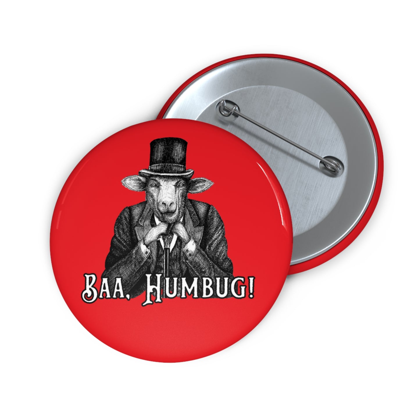 Baa, Humbug! An Ebeneezer Scrooge Custom Pin for the grinches in you life