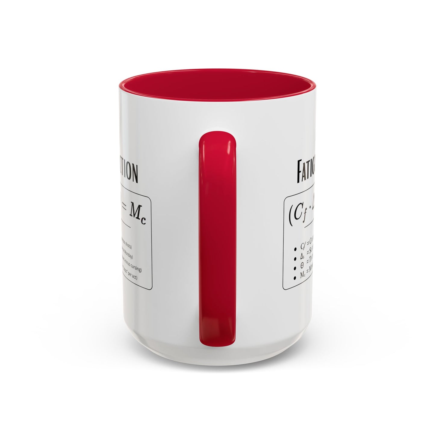 Theatre Math - Tech Week Fatigue Function Mug - Funny Theater Science Coffee Cup | Director Mug, Drama Teacher Humor (11oz & 15oz)