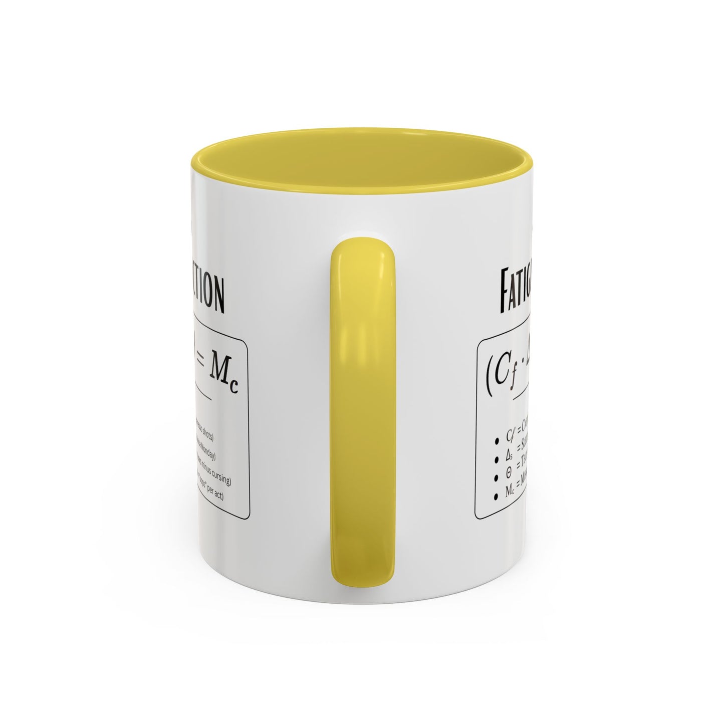 Theatre Math - Tech Week Fatigue Function Mug - Funny Theater Science Coffee Cup | Director Mug, Drama Teacher Humor (11oz & 15oz)