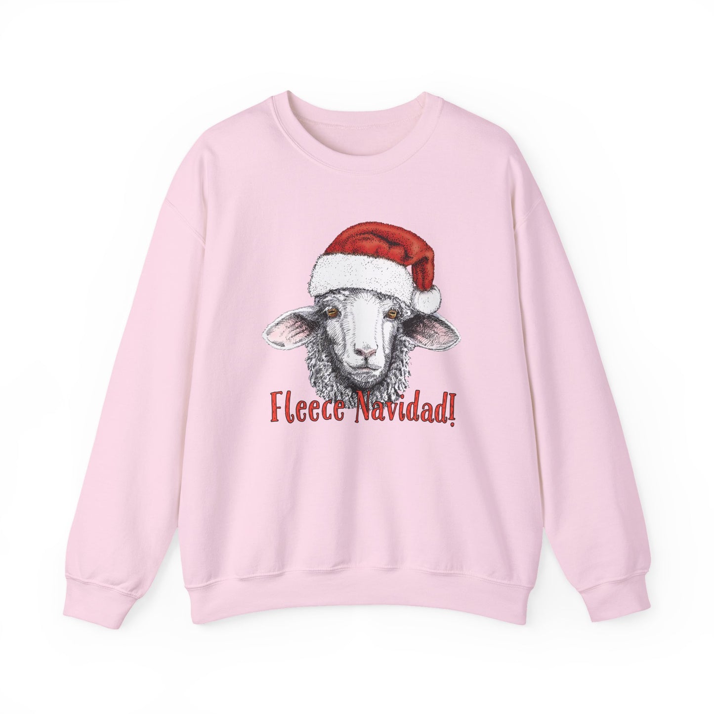 Christmas Sheep Sweatshirt, Funny Fleece Navidad Winter Jumper, Holiday Gift Ideas, Santa Hat Winter Apparel, Sheep Lover Gift, Winter