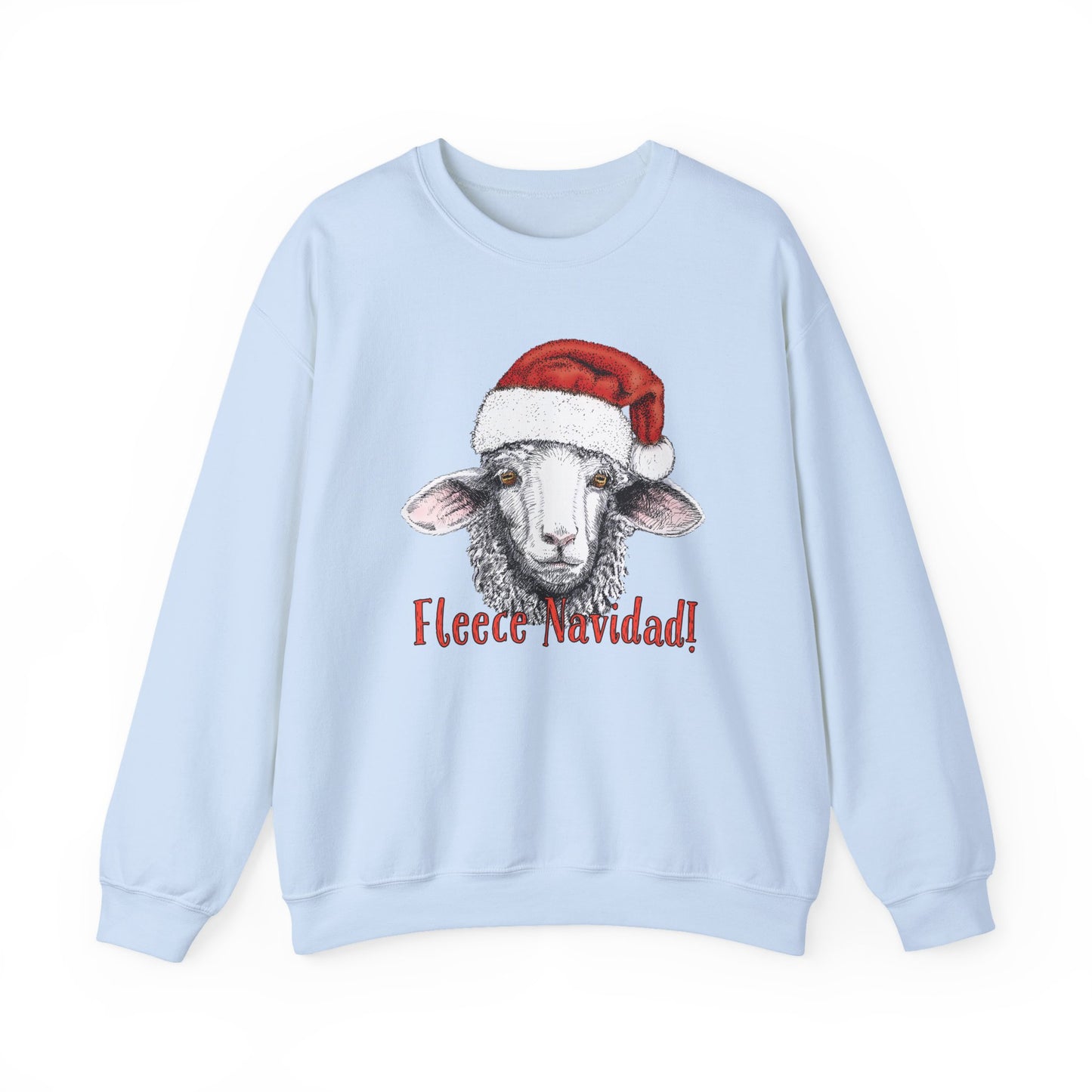 Christmas Sheep Sweatshirt, Funny Fleece Navidad Winter Jumper, Holiday Gift Ideas, Santa Hat Winter Apparel, Sheep Lover Gift, Winter