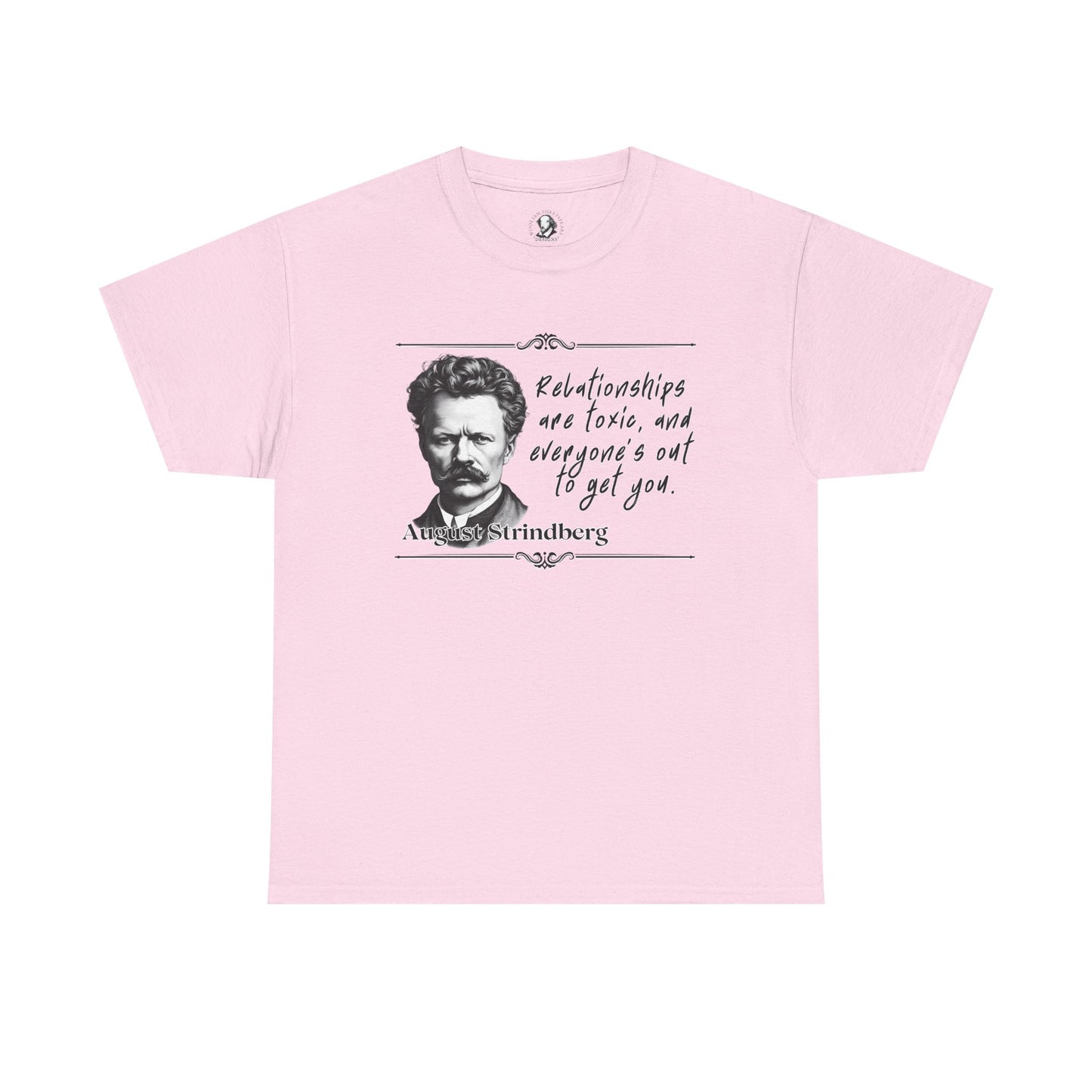 August Strindberg: Hot Writer/Cool Tee - For Brooders, Dreamers, and Drama Enthusiasts Drama Teacher, Theater Lover Gift, Bookworm Top