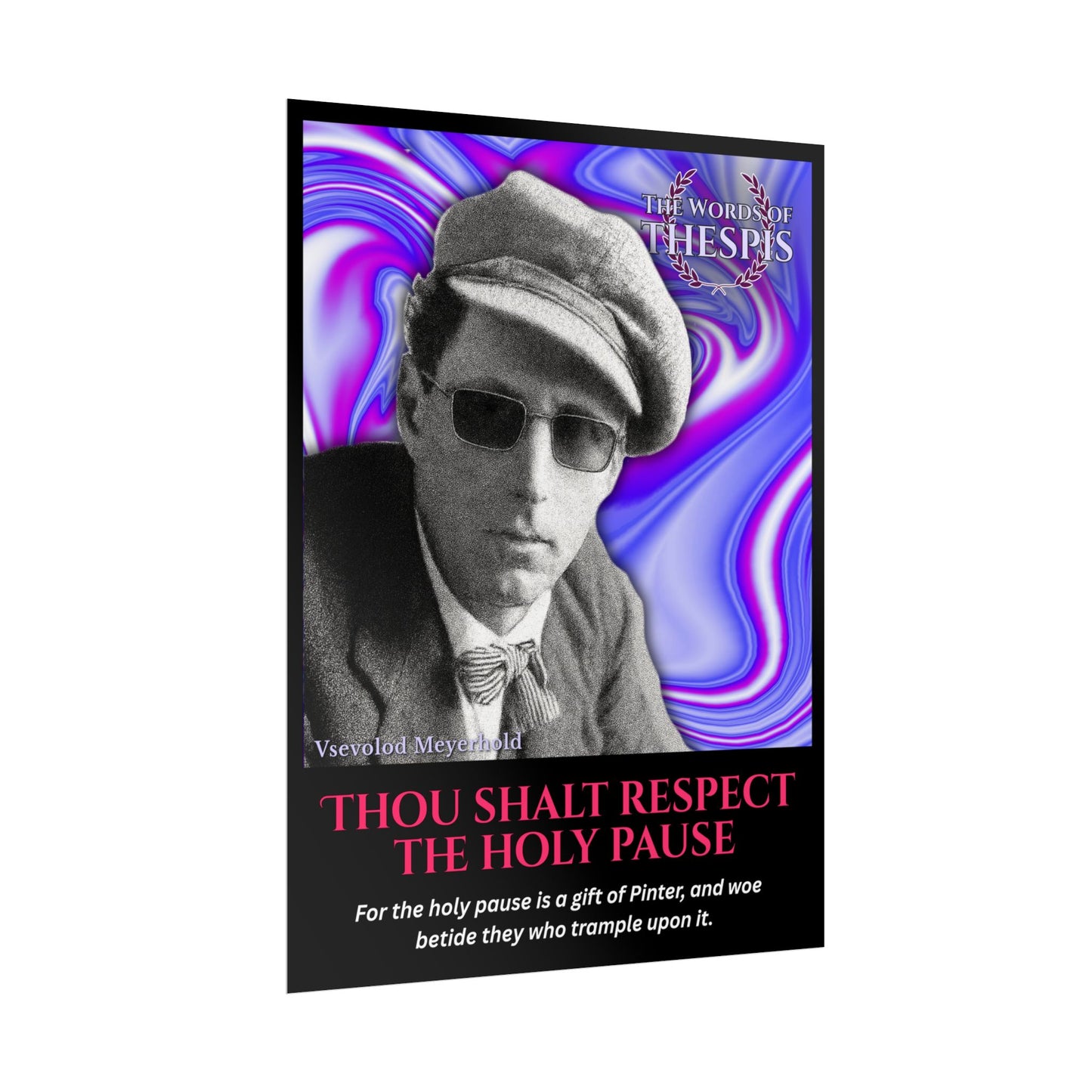 Actor Commandments Print - "Thou Shalt Respect The Holy Pause" - Funny Theatre Wall Art, Gifts for Actors, Drama Teachers