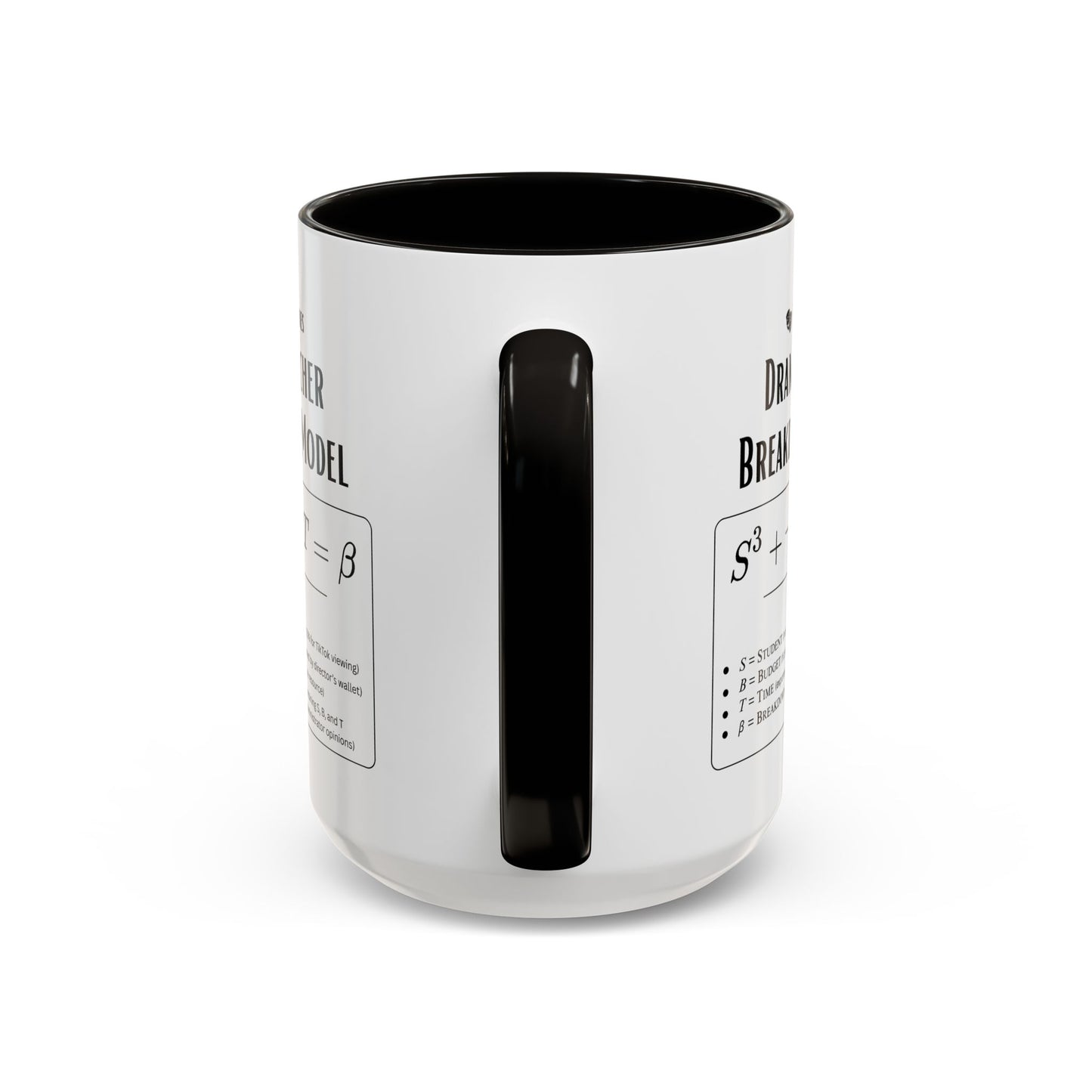 Theatre Math - Drama Teacher Breakdown Formula Mug - Funny Theater Science Joke Coffee Cup for Directors & Educators (11oz / 15oz)