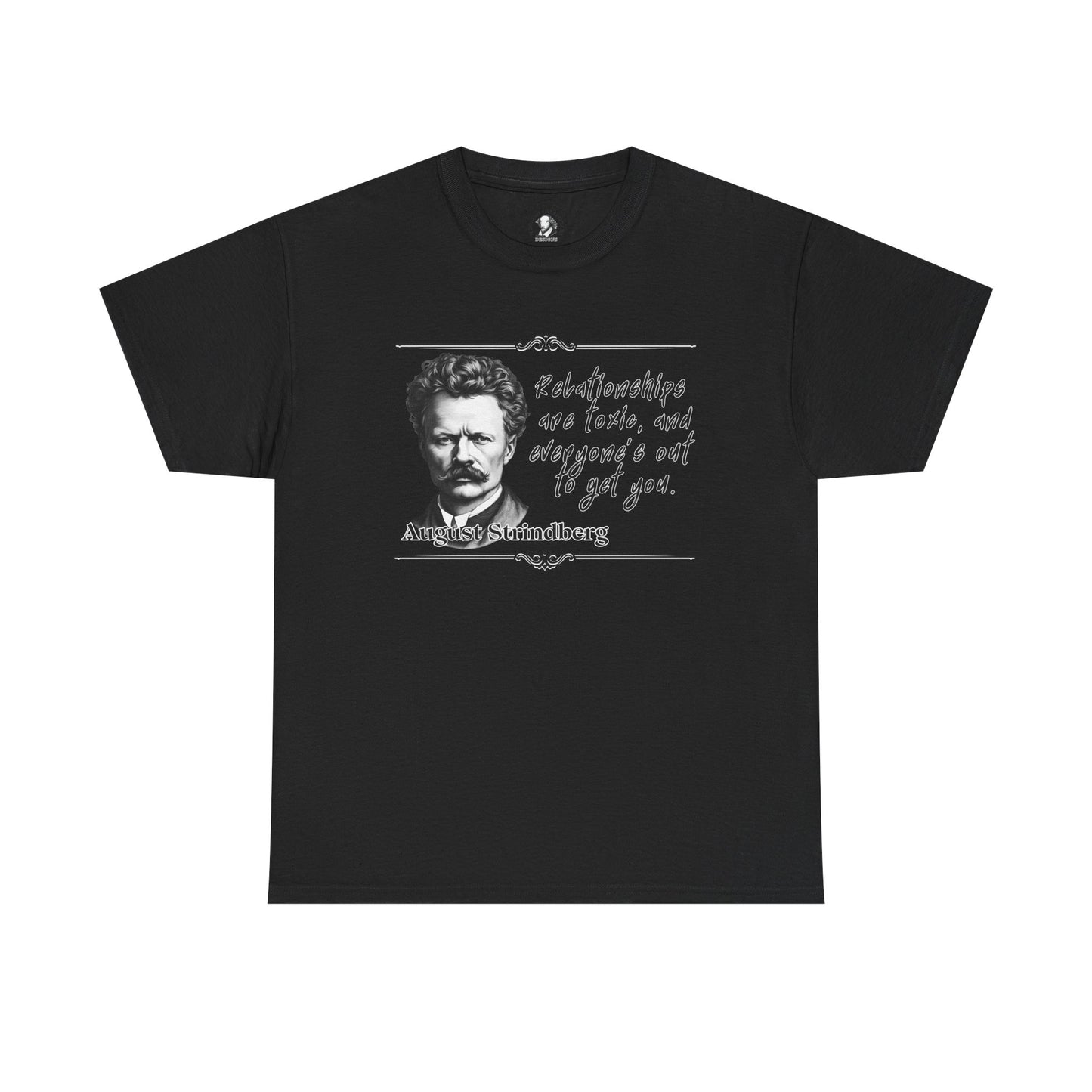 August Strindberg: Hot Writer/Cool Tee - For Brooders, Dreamers, and Drama Enthusiasts Drama Teacher, Theater Lover Gift, Bookworm Top