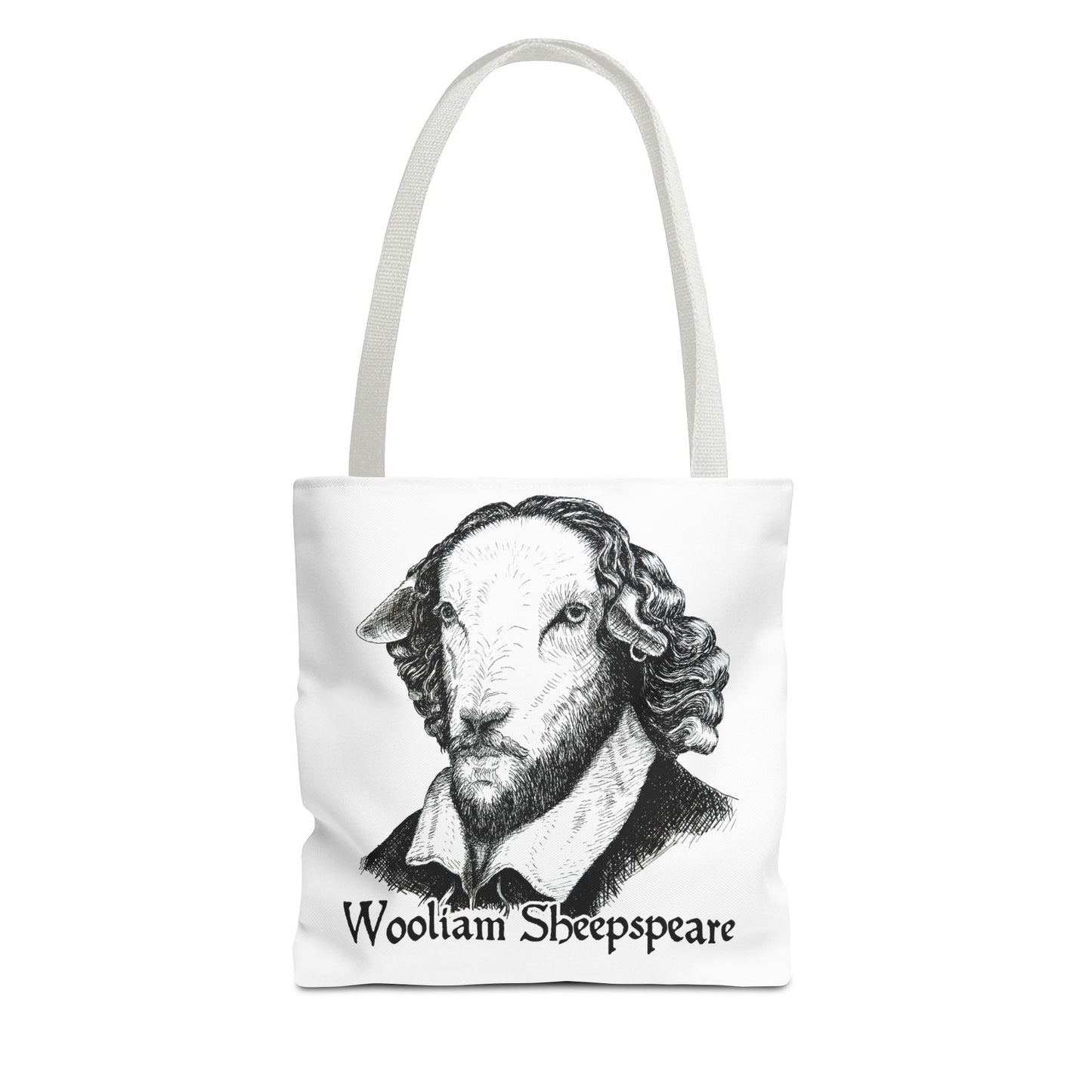 Shakespeare Sheep Tote Bag, Wooliam Sheepspeare, Baaard of Avon, Fun Functional Carryall, Literary Gift, Book Lover Bag